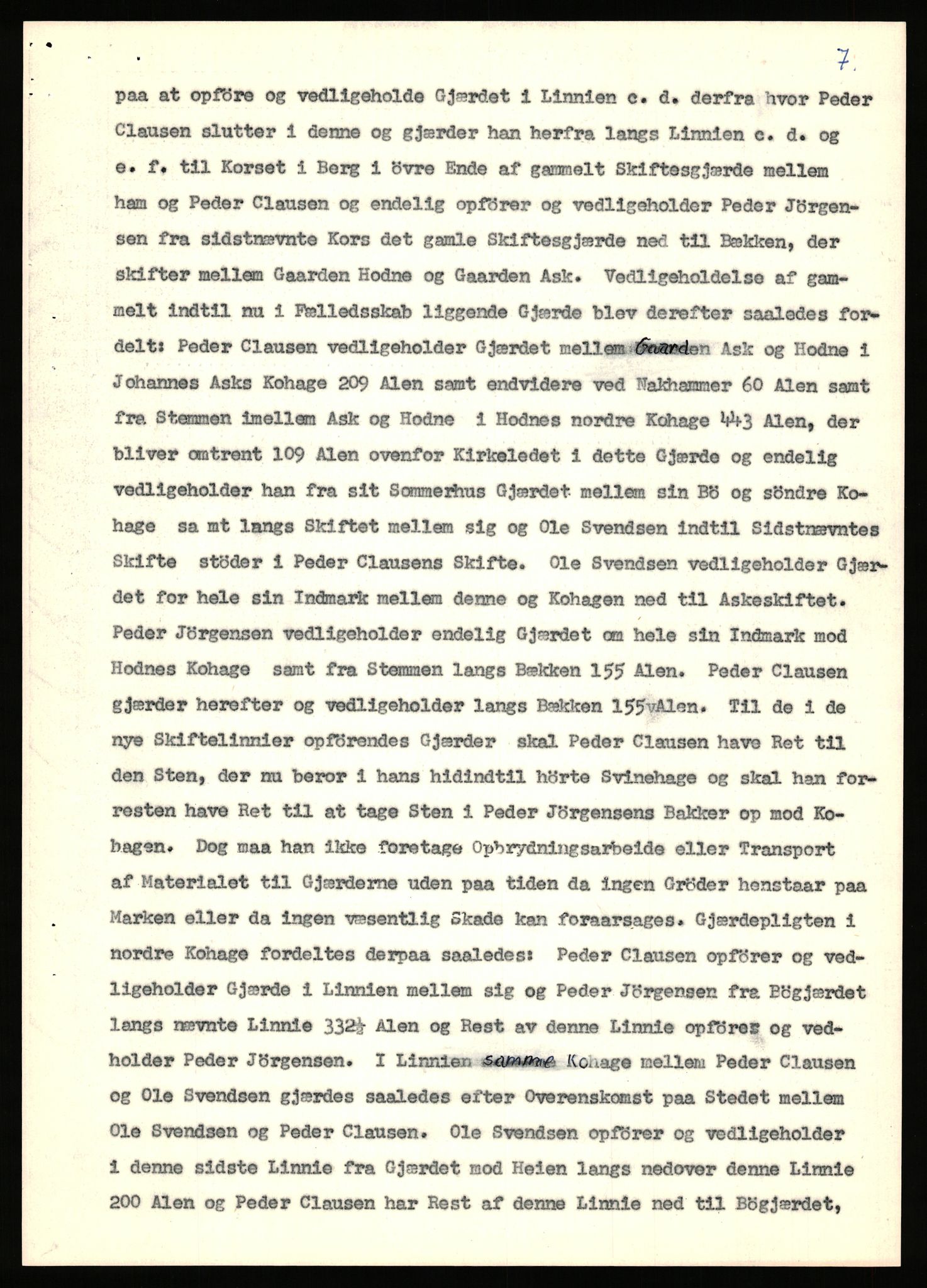 Statsarkivet i Stavanger, AV/SAST-A-101971/03/Y/Yj/L0038: Avskrifter sortert etter gårdsnavn: Hodne - Holte, 1750-1930, p. 39