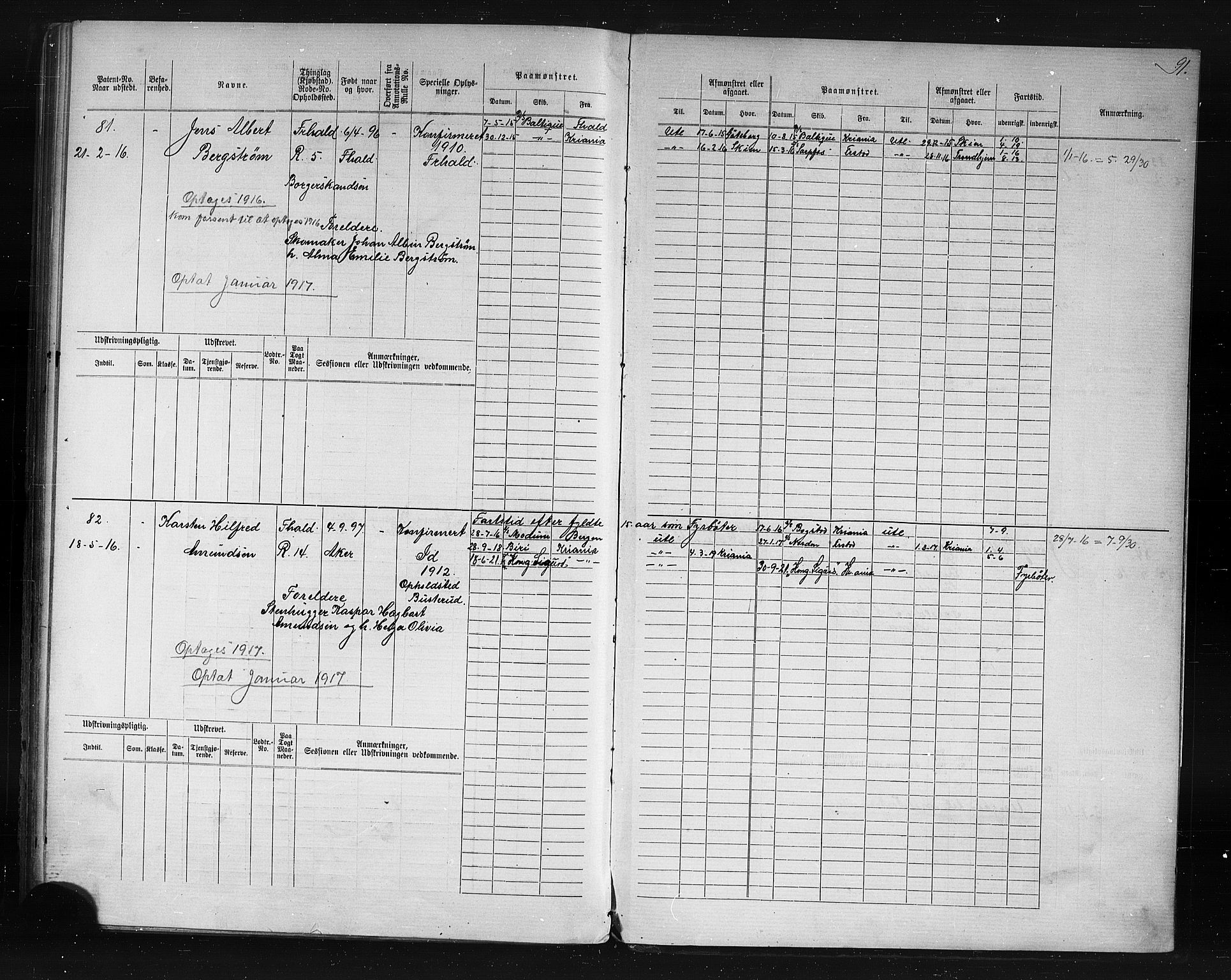 Halden mønstringskontor, SAO/A-10569a/F/Fc/Fcd/L0003: Annotasjons- og hovedrulle for maskinister og fyrbøtere, 1876-1918, p. 54