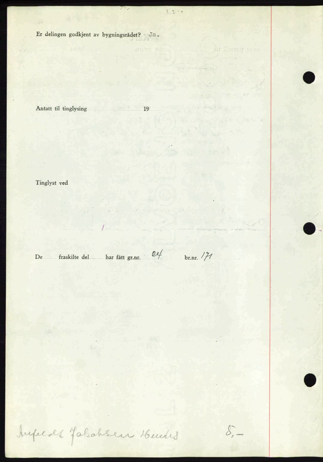 Romsdal sorenskriveri, AV/SAT-A-4149/1/2/2C: Mortgage book no. A10, 1941-1941, Diary no: : 1741/1941