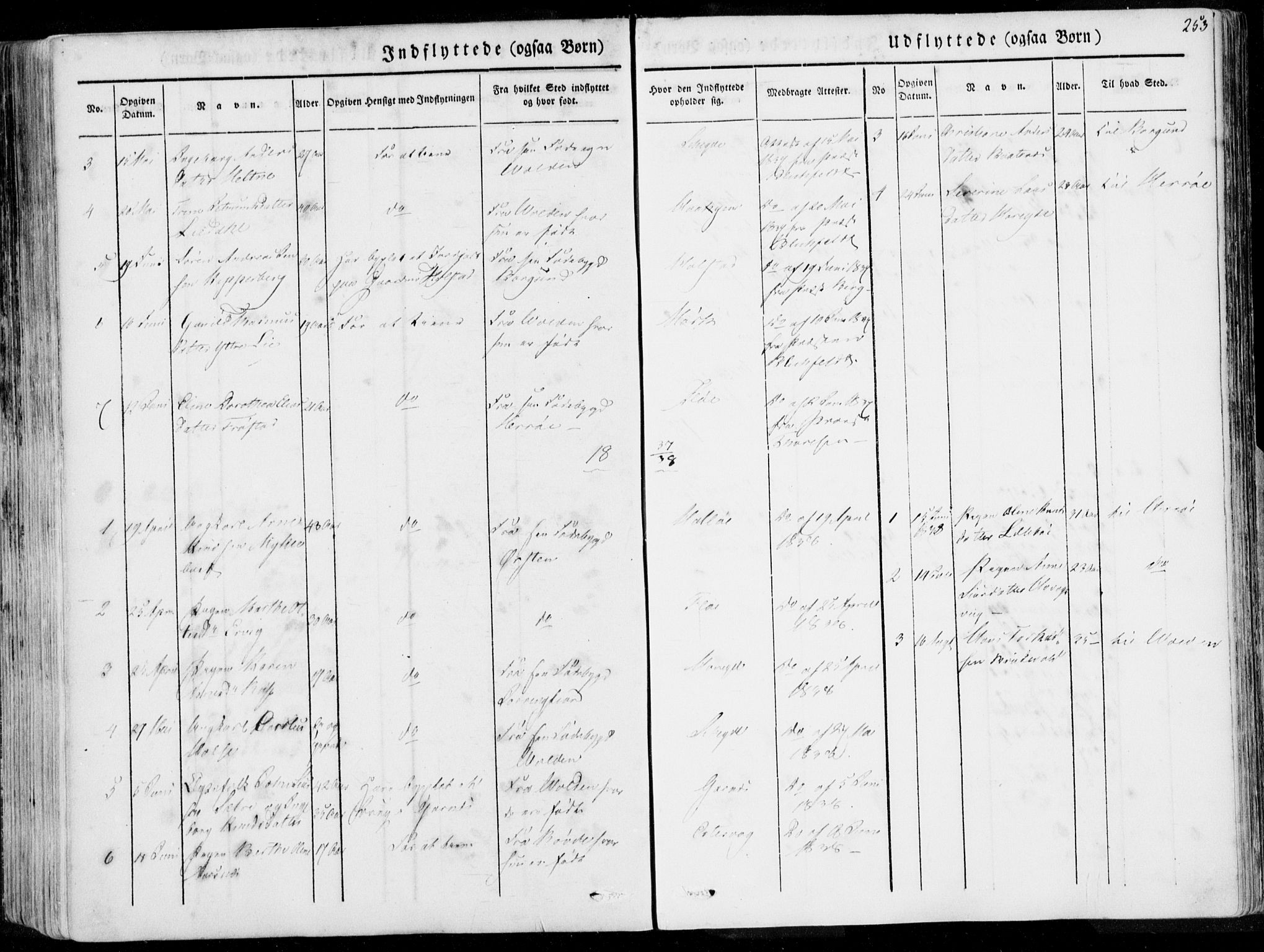 Ministerialprotokoller, klokkerbøker og fødselsregistre - Møre og Romsdal, AV/SAT-A-1454/509/L0104: Parish register (official) no. 509A02, 1833-1847, p. 253