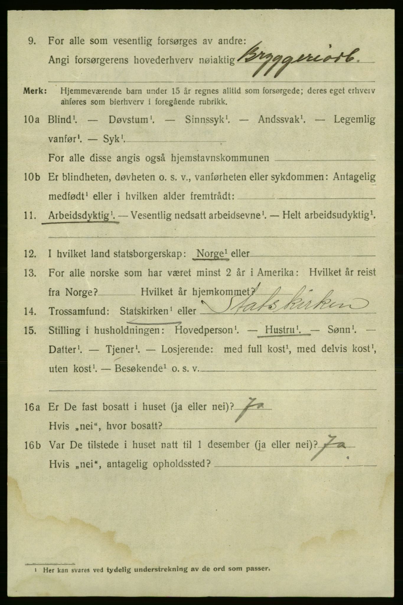 SAO, 1920 census for Fredrikshald, 1920, p. 24211