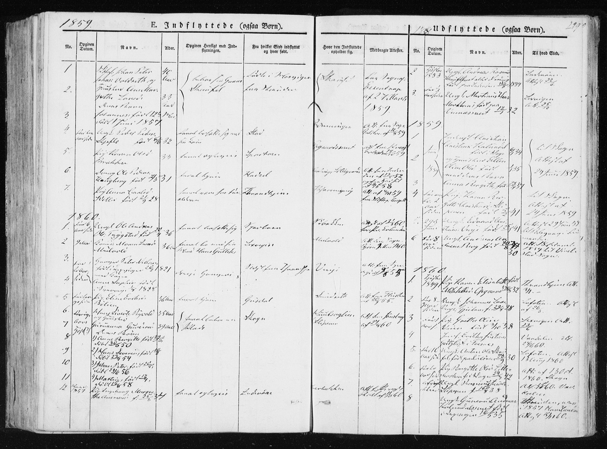 Ministerialprotokoller, klokkerbøker og fødselsregistre - Nord-Trøndelag, SAT/A-1458/733/L0323: Parish register (official) no. 733A02, 1843-1870, p. 289