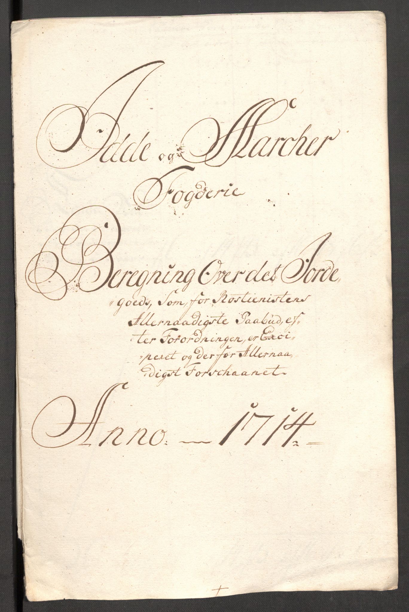 Rentekammeret inntil 1814, Reviderte regnskaper, Fogderegnskap, AV/RA-EA-4092/R01/L0022: Fogderegnskap Idd og Marker, 1713-1714, p. 486