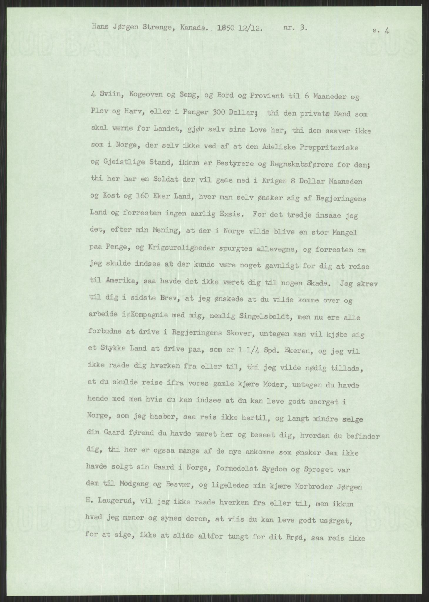 Samlinger til kildeutgivelse, Amerikabrevene, RA/EA-4057/F/L0021: Innlån fra Buskerud: Michalsen - Ål bygdearkiv, 1838-1914, p. 491