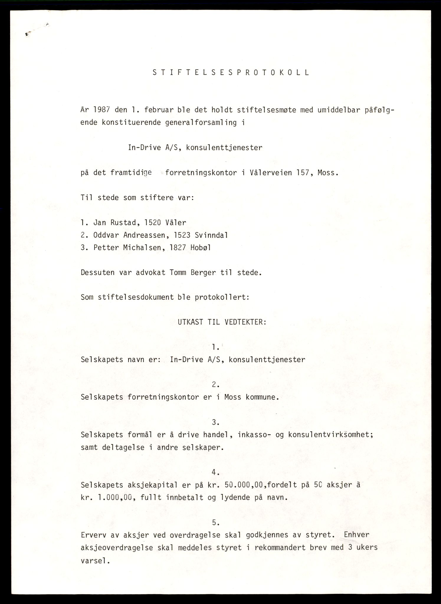 Moss tingrett, AV/SAT-A-10063/K/Ka/Kab/L0016: Slettede og konverterte firmaer, Ind - Jel, 1890-1943, p. 3