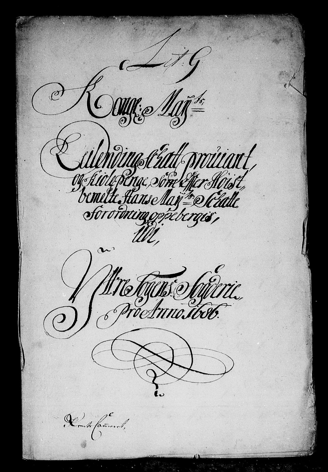 Rentekammeret inntil 1814, Reviderte regnskaper, Stiftamtstueregnskaper, Bergen stiftamt, AV/RA-EA-6043/R/Rc/L0081: Bergen stiftamt, 1686