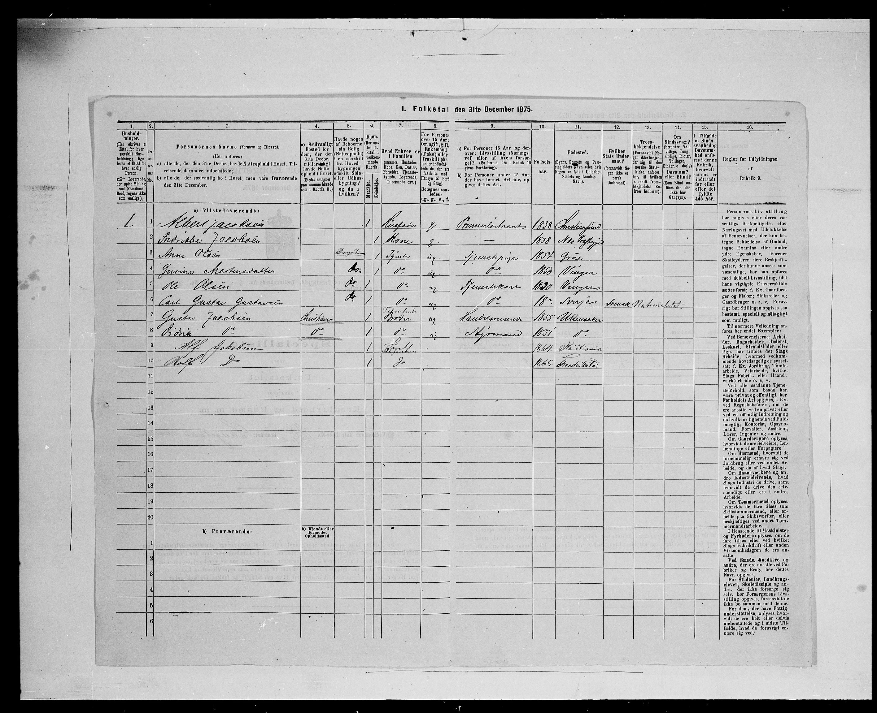 SAH, 1875 census for 0421L Vinger/Vinger og Austmarka, 1875, p. 705