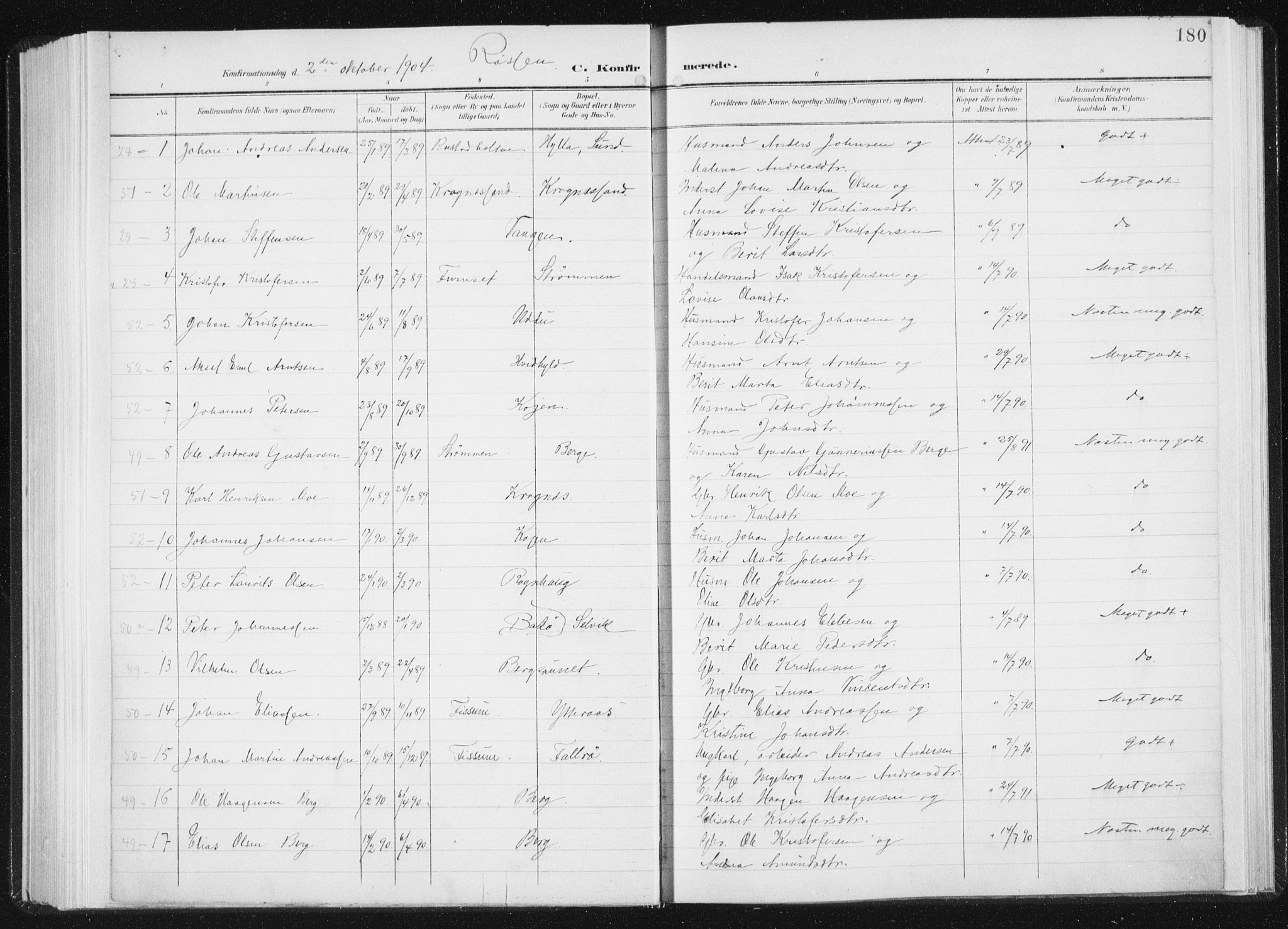 Ministerialprotokoller, klokkerbøker og fødselsregistre - Sør-Trøndelag, AV/SAT-A-1456/647/L0635: Parish register (official) no. 647A02, 1896-1911, p. 180