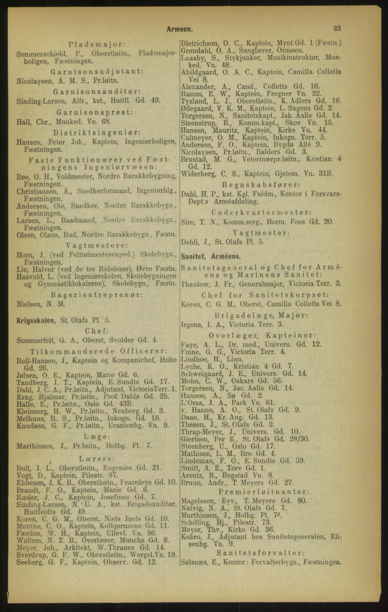 Kristiania/Oslo adressebok, PUBL/-, 1900, p. 23