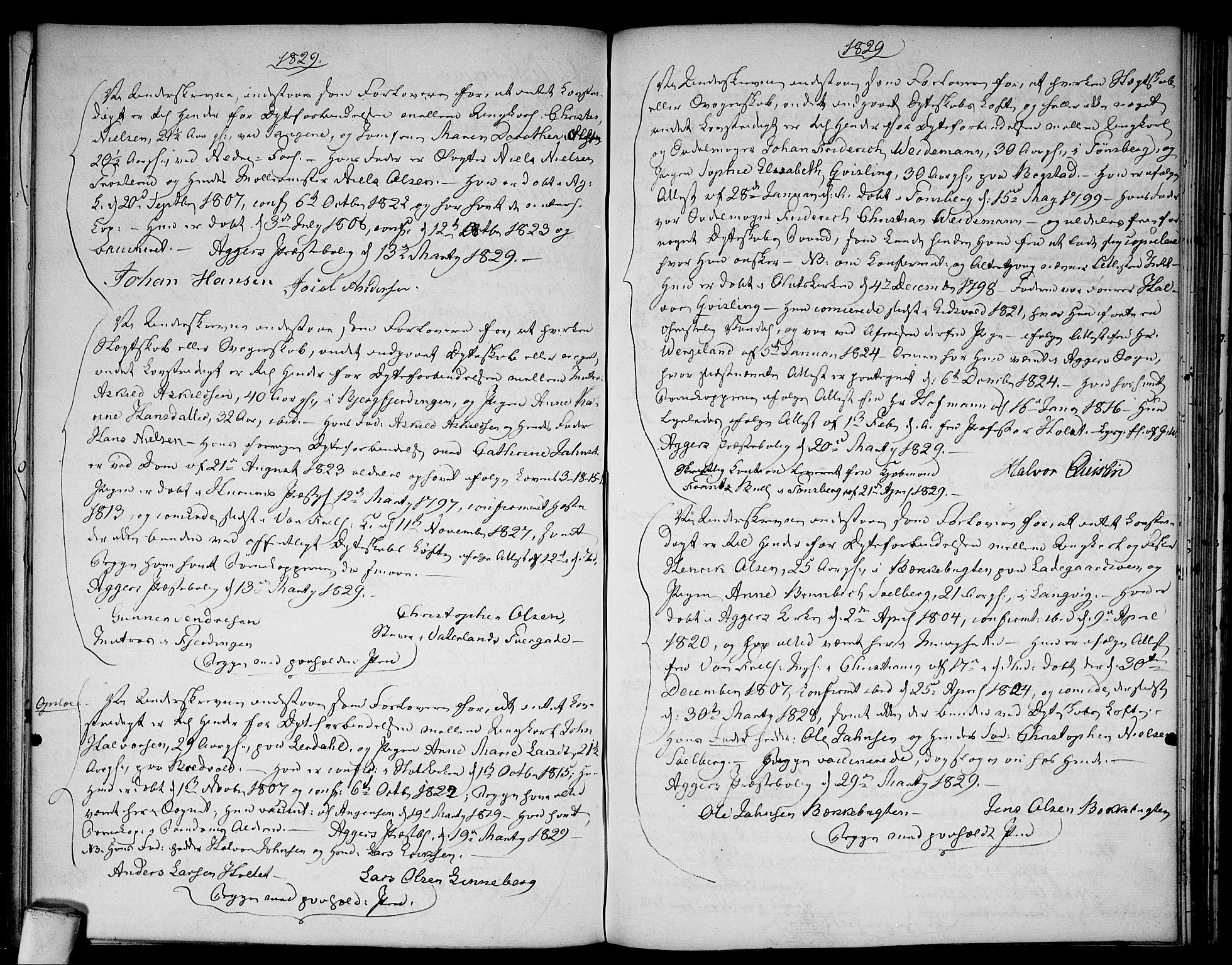 Aker prestekontor kirkebøker, AV/SAO-A-10861/L/L0004: Best man's statements no. 4, 1778-1831