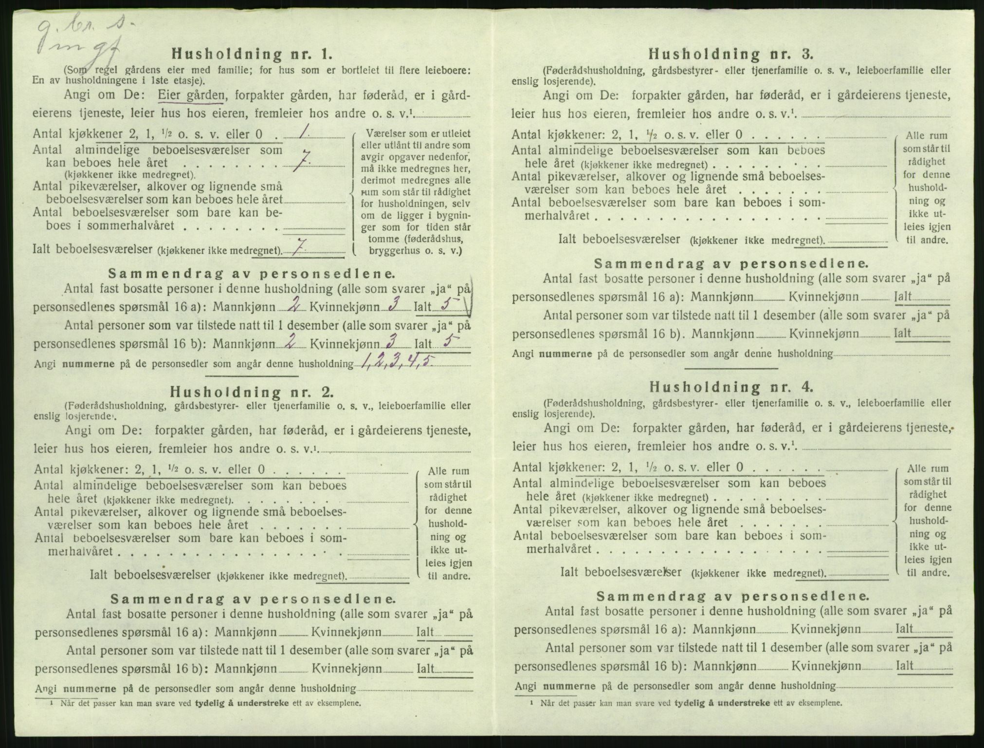 SAK, 1920 census for Froland, 1920, p. 532