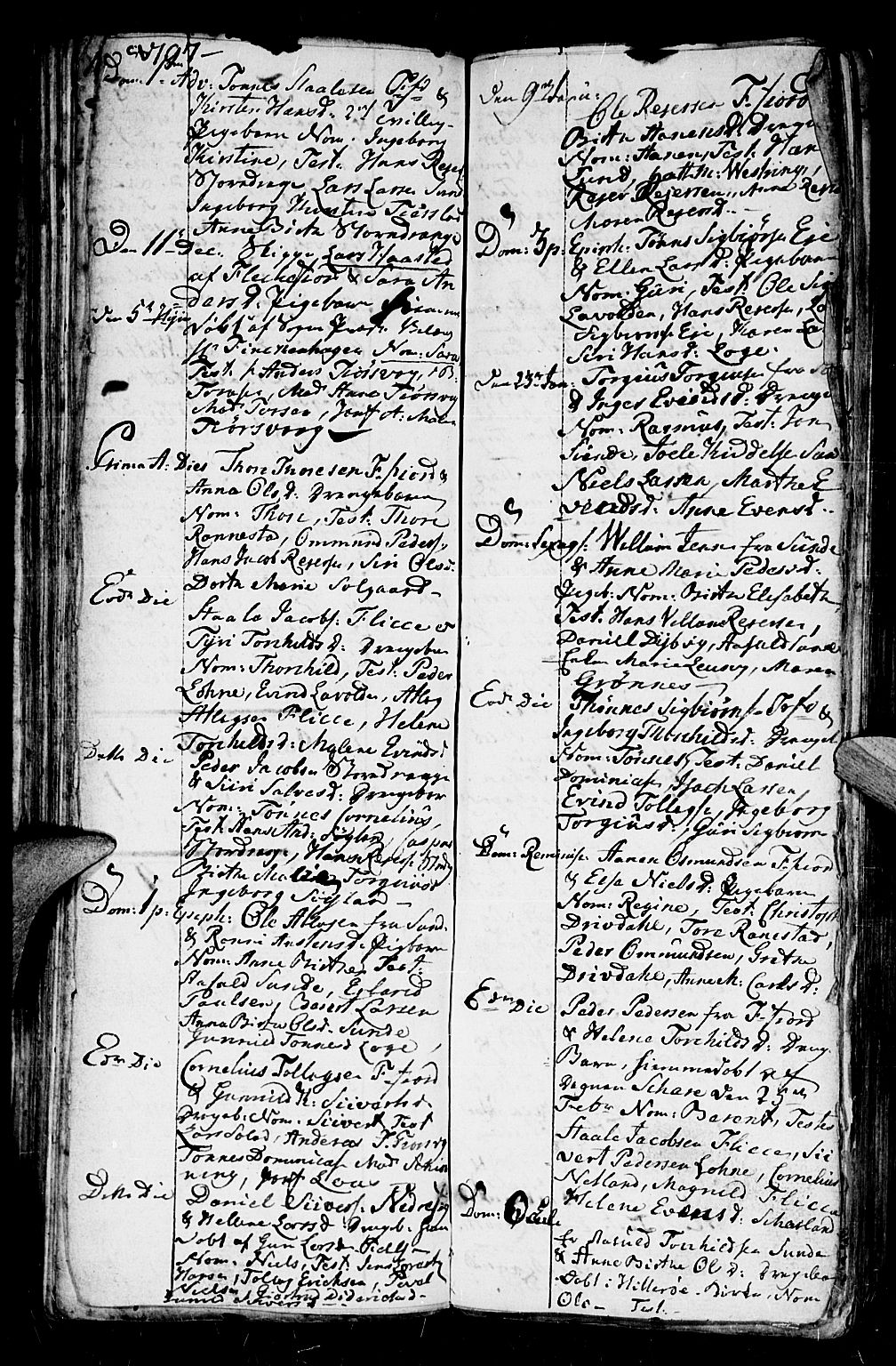 Flekkefjord sokneprestkontor, SAK/1111-0012/F/Fb/Fbc/L0001: Parish register (copy) no. B 1, 1773-1801, p. 106-107