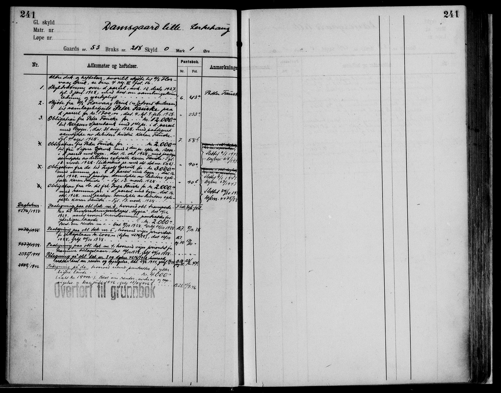 Midhordland sorenskriveri, AV/SAB-A-3001/1/G/Ga/Gab/L0116: Mortgage register no. II.A.b.116, p. 241