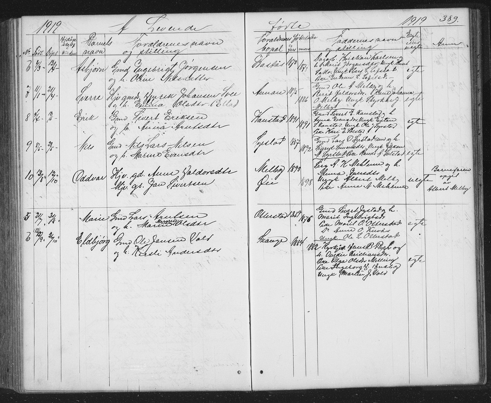 Ministerialprotokoller, klokkerbøker og fødselsregistre - Sør-Trøndelag, SAT/A-1456/667/L0798: Parish register (copy) no. 667C03, 1867-1929, p. 389