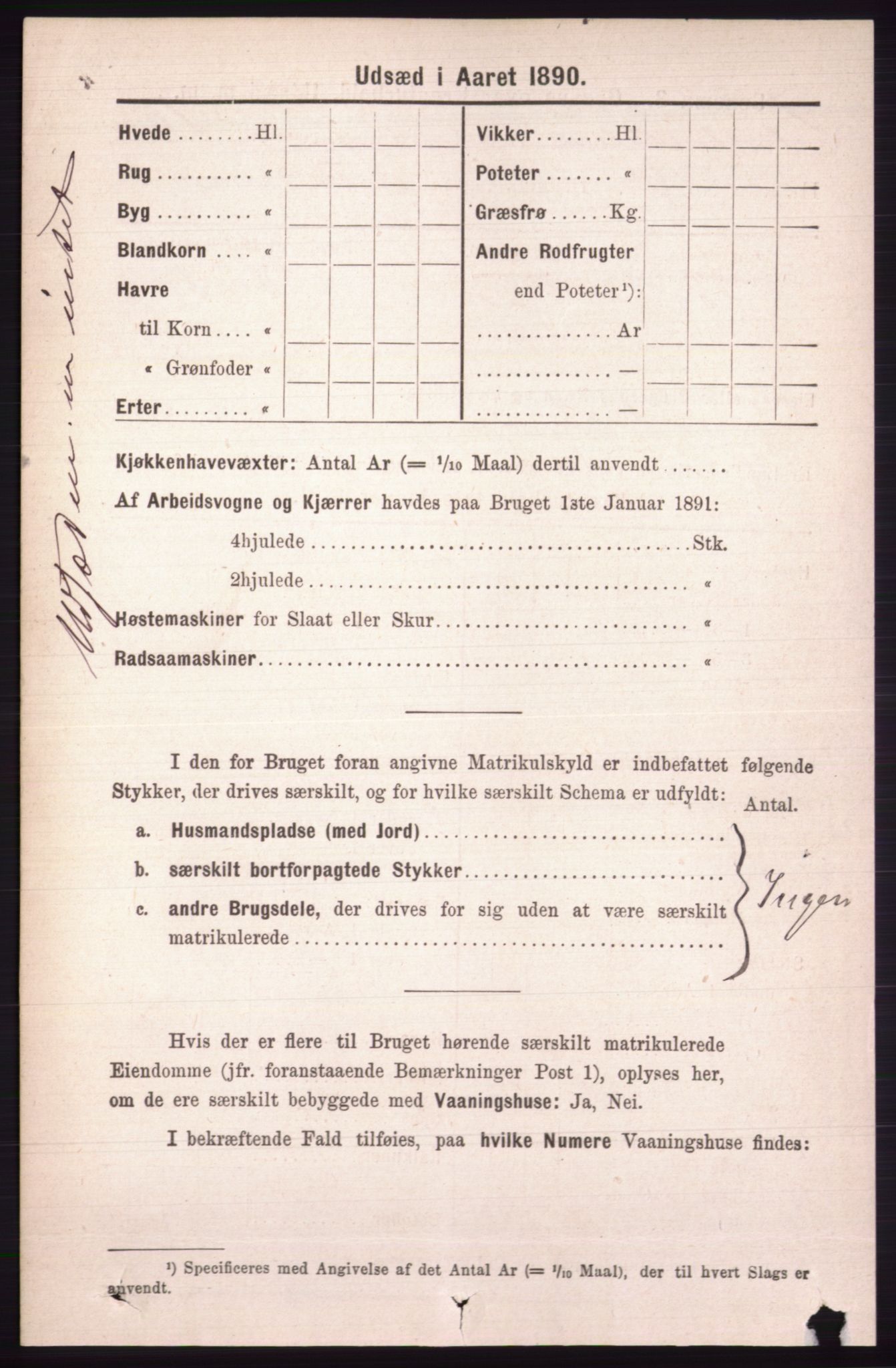 RA, 1891 census for 0438 Lille Elvedalen, 1891, p. 4981