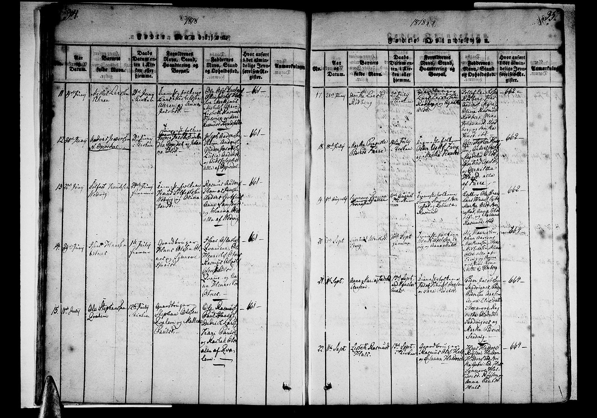 Selje sokneprestembete, SAB/A-99938/H/Ha/Haa/Haaa: Parish register (official) no. A 8, 1816-1828, p. 34-35