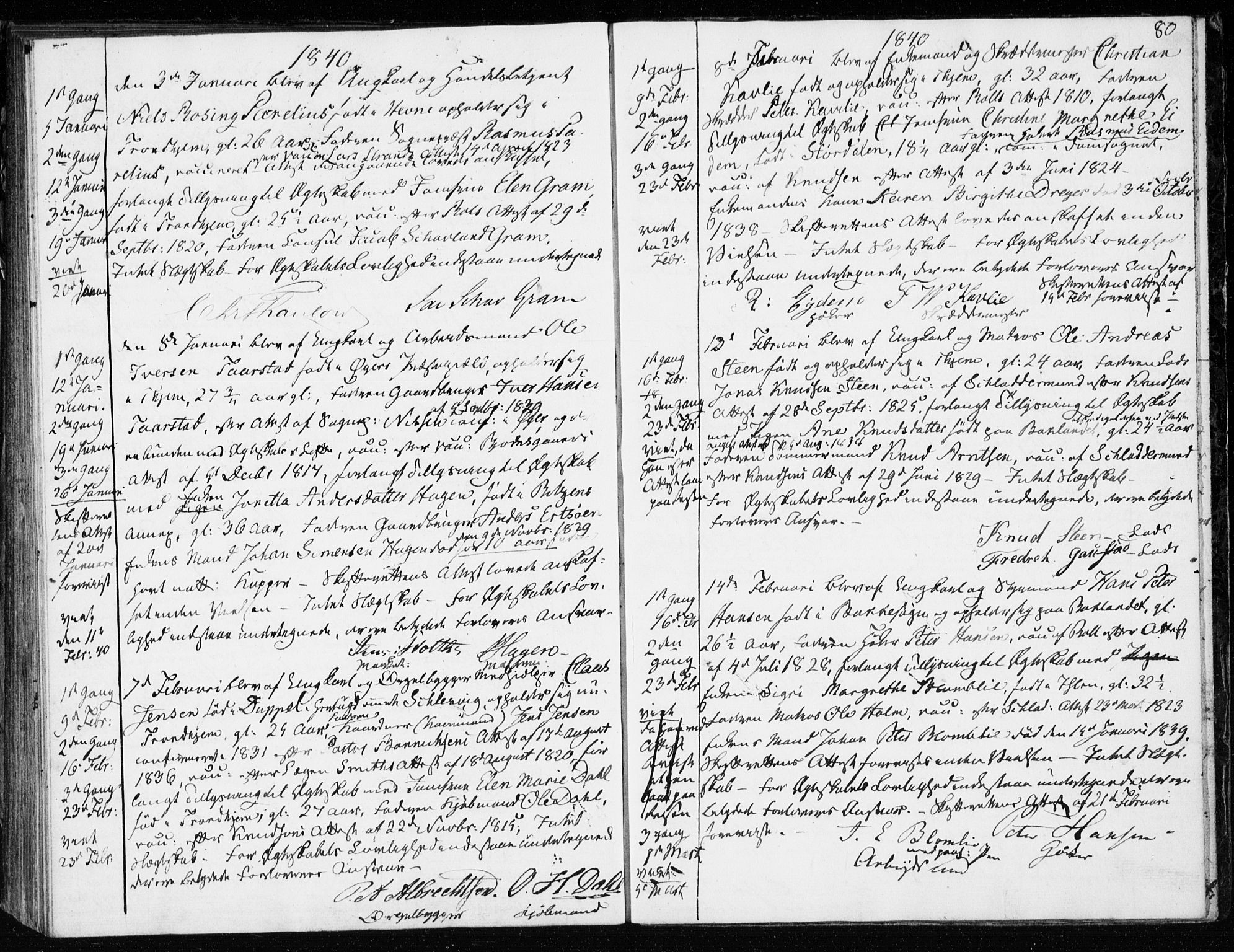 Ministerialprotokoller, klokkerbøker og fødselsregistre - Sør-Trøndelag, SAT/A-1456/601/L0046: Parish register (official) no. 601A14, 1830-1841, p. 80