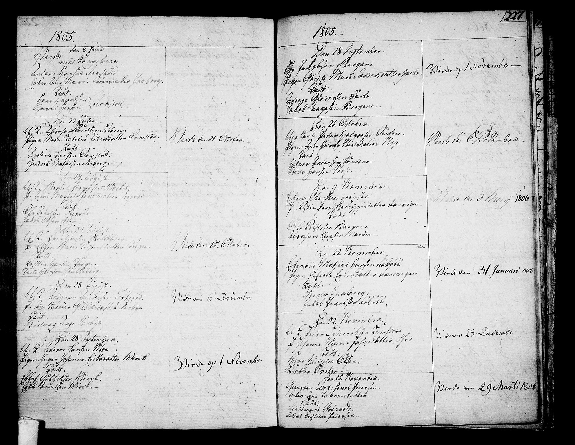 Sandar kirkebøker, SAKO/A-243/F/Fa/L0003: Parish register (official) no. 3, 1789-1814, p. 227
