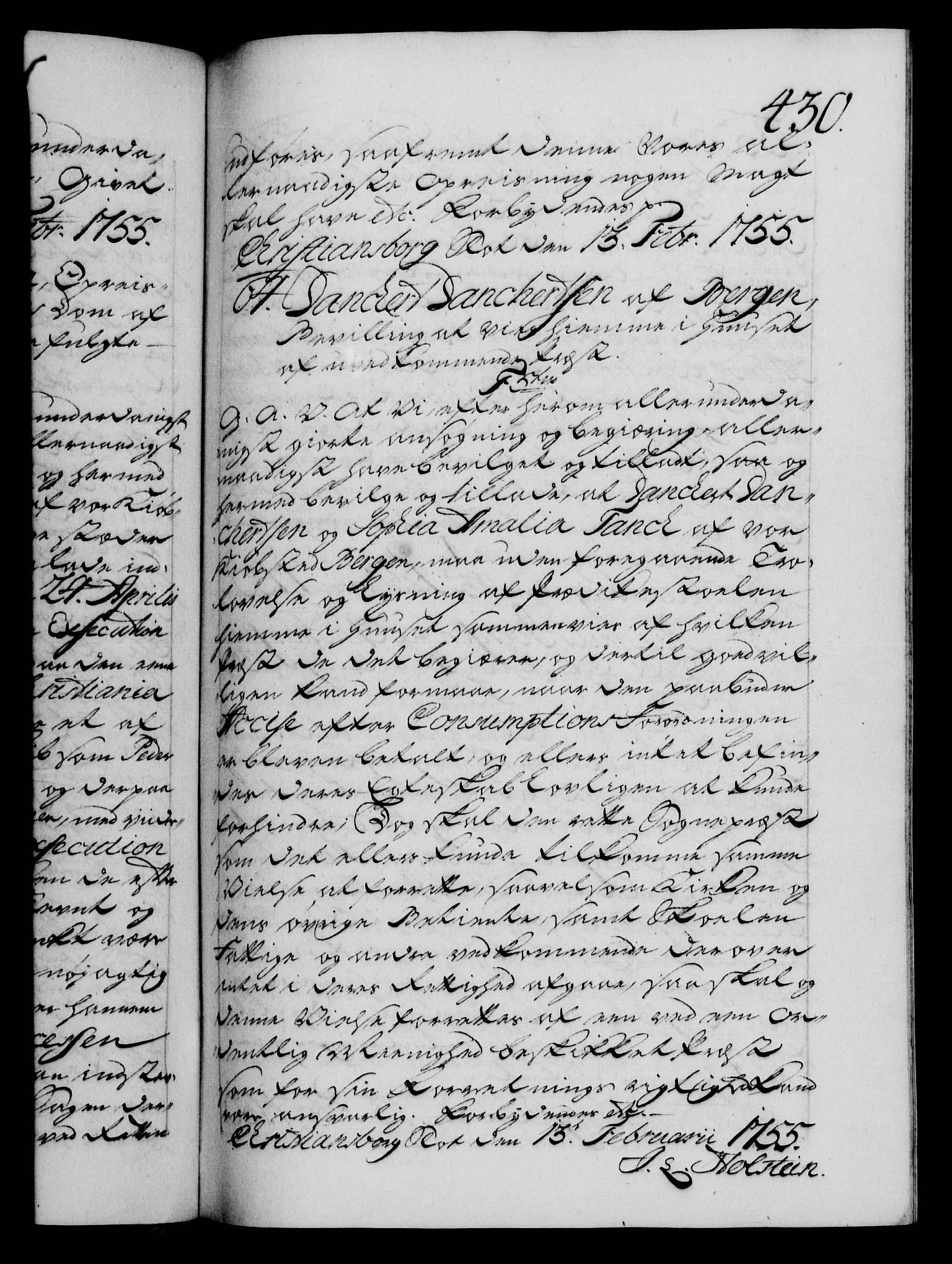 Danske Kanselli 1572-1799, AV/RA-EA-3023/F/Fc/Fca/Fcaa/L0036: Norske registre, 1749-1750, p. 430a