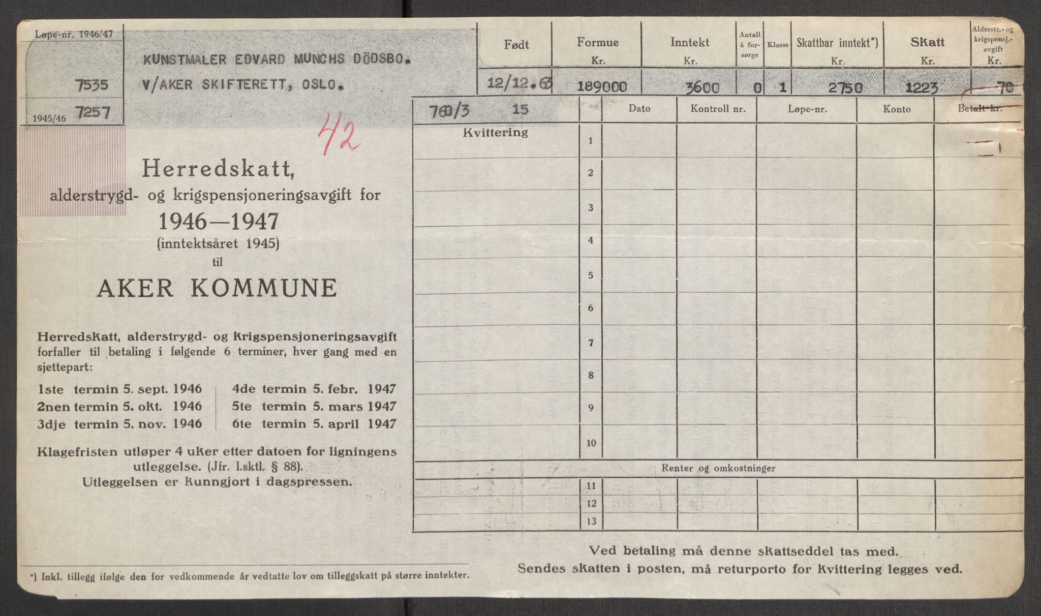 Oslo skifterett, AV/SAO-A-10383/I/Id/L0005: Bomapper (sluttede bo), 1948, p. 128