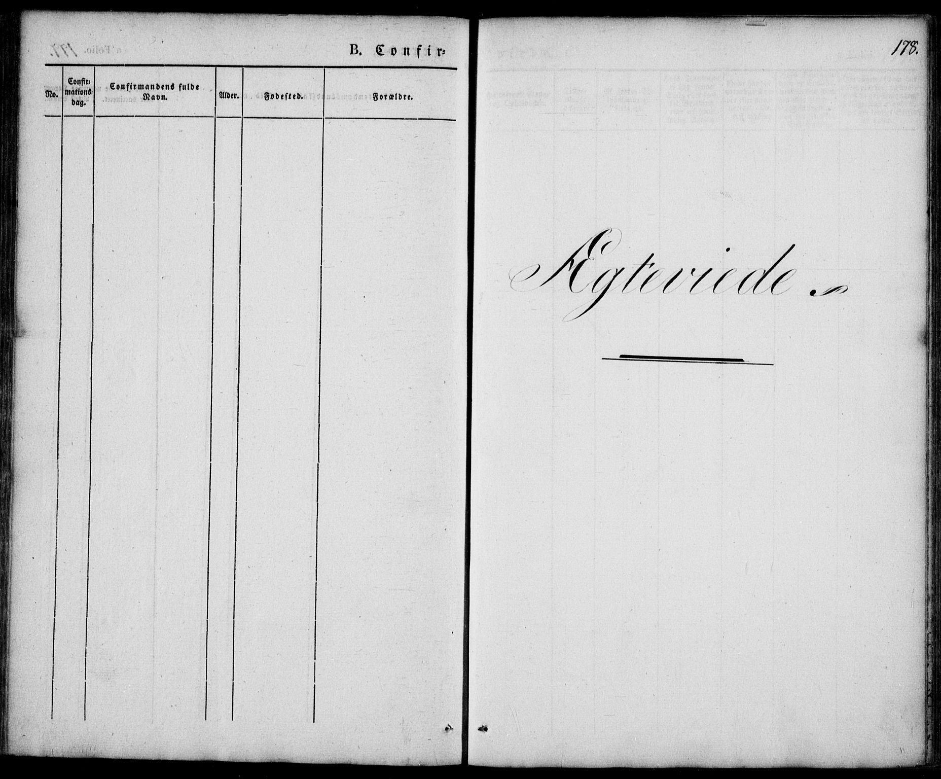 Mandal sokneprestkontor, SAK/1111-0030/F/Fa/Faa/L0012: Parish register (official) no. A 12, 1840-1847, p. 178