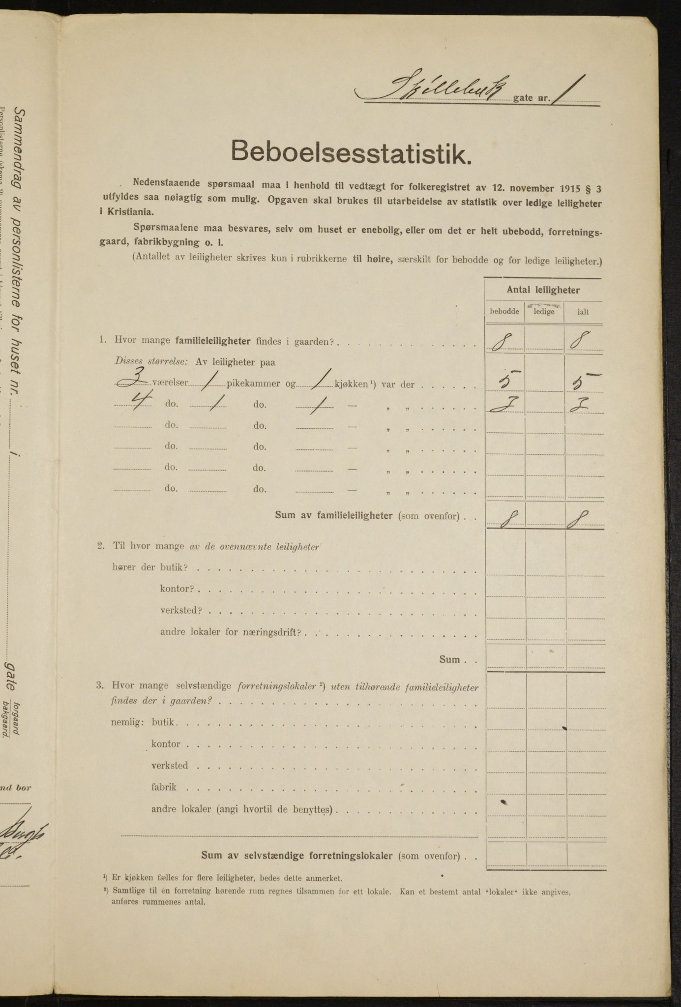 OBA, Municipal Census 1916 for Kristiania, 1916, p. 97884