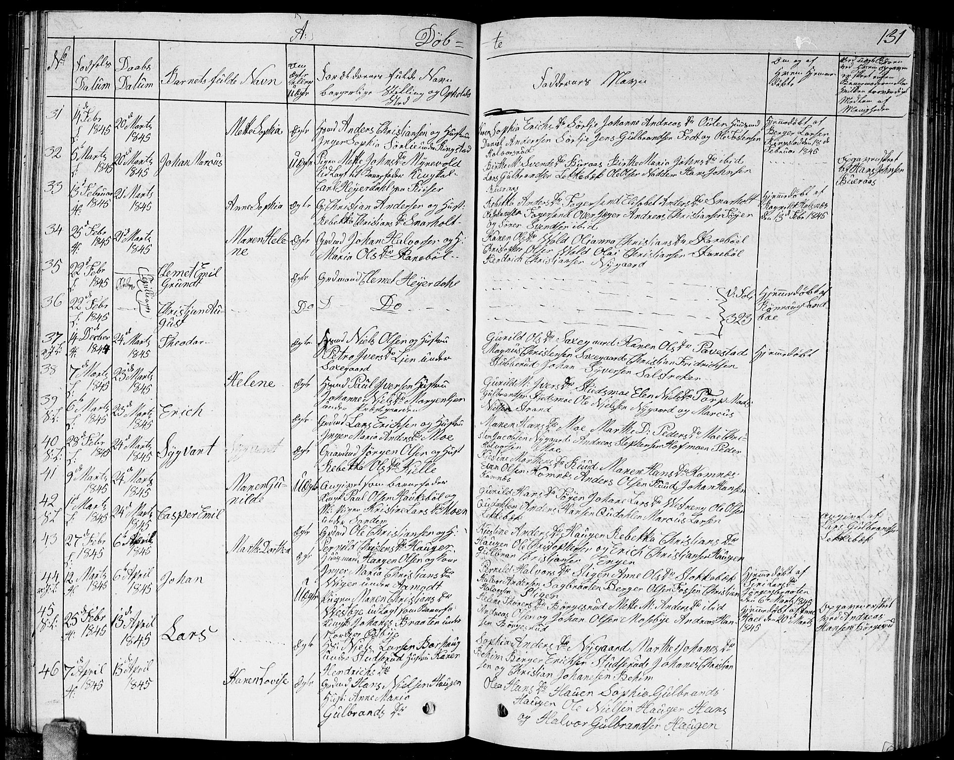 Høland prestekontor Kirkebøker, SAO/A-10346a/G/Ga/L0002: Parish register (copy) no. I 2, 1827-1845, p. 131