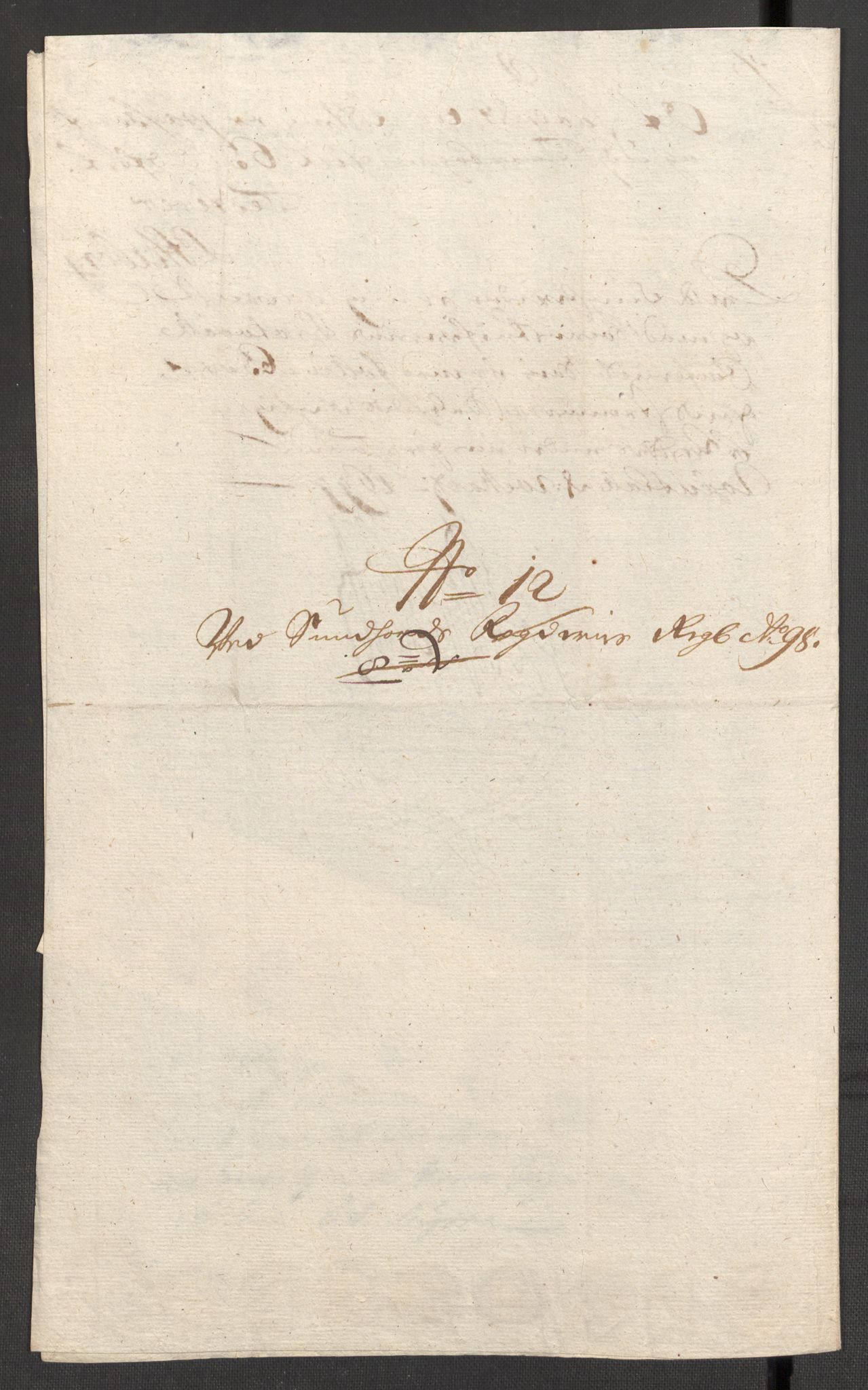 Rentekammeret inntil 1814, Reviderte regnskaper, Fogderegnskap, AV/RA-EA-4092/R48/L2977: Fogderegnskap Sunnhordland og Hardanger, 1697-1698, p. 378