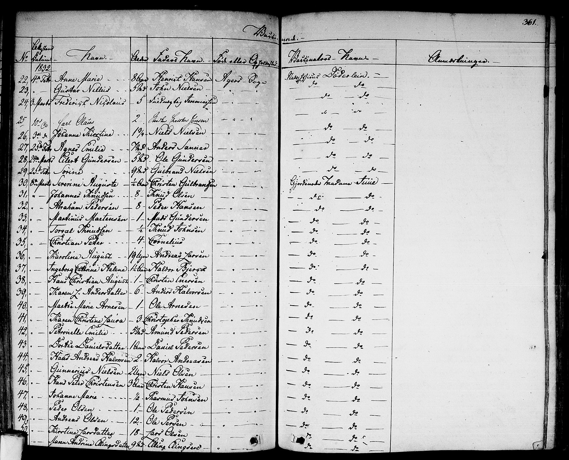 Aker prestekontor kirkebøker, AV/SAO-A-10861/F/L0018: Parish register (official) no. 17, 1829-1852, p. 361