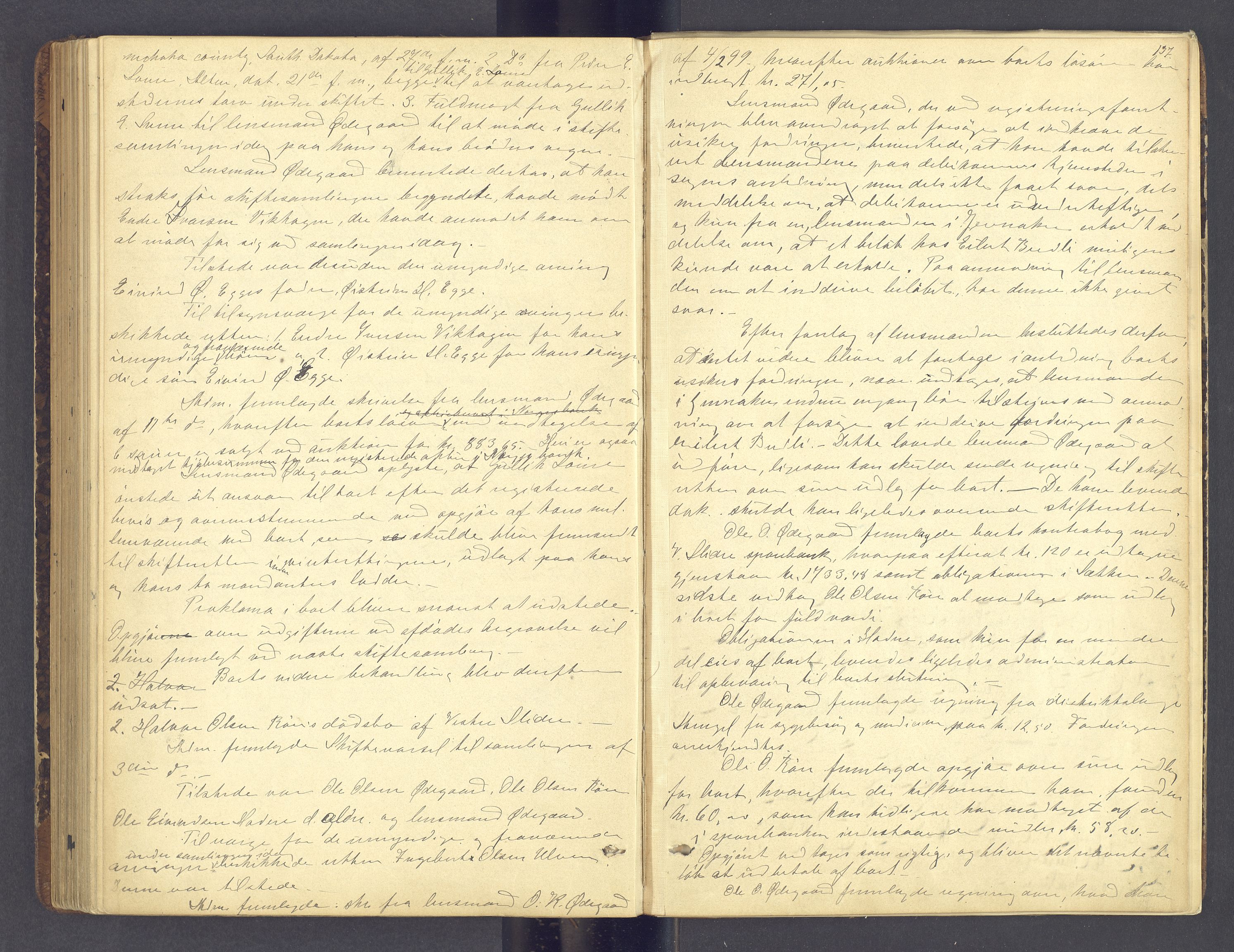 Valdres sorenskriveri, AV/SAH-TING-016/J/Ja/Jab/L0006: Skifteforhandlingsprotokoll, 1895-1899, p. 137