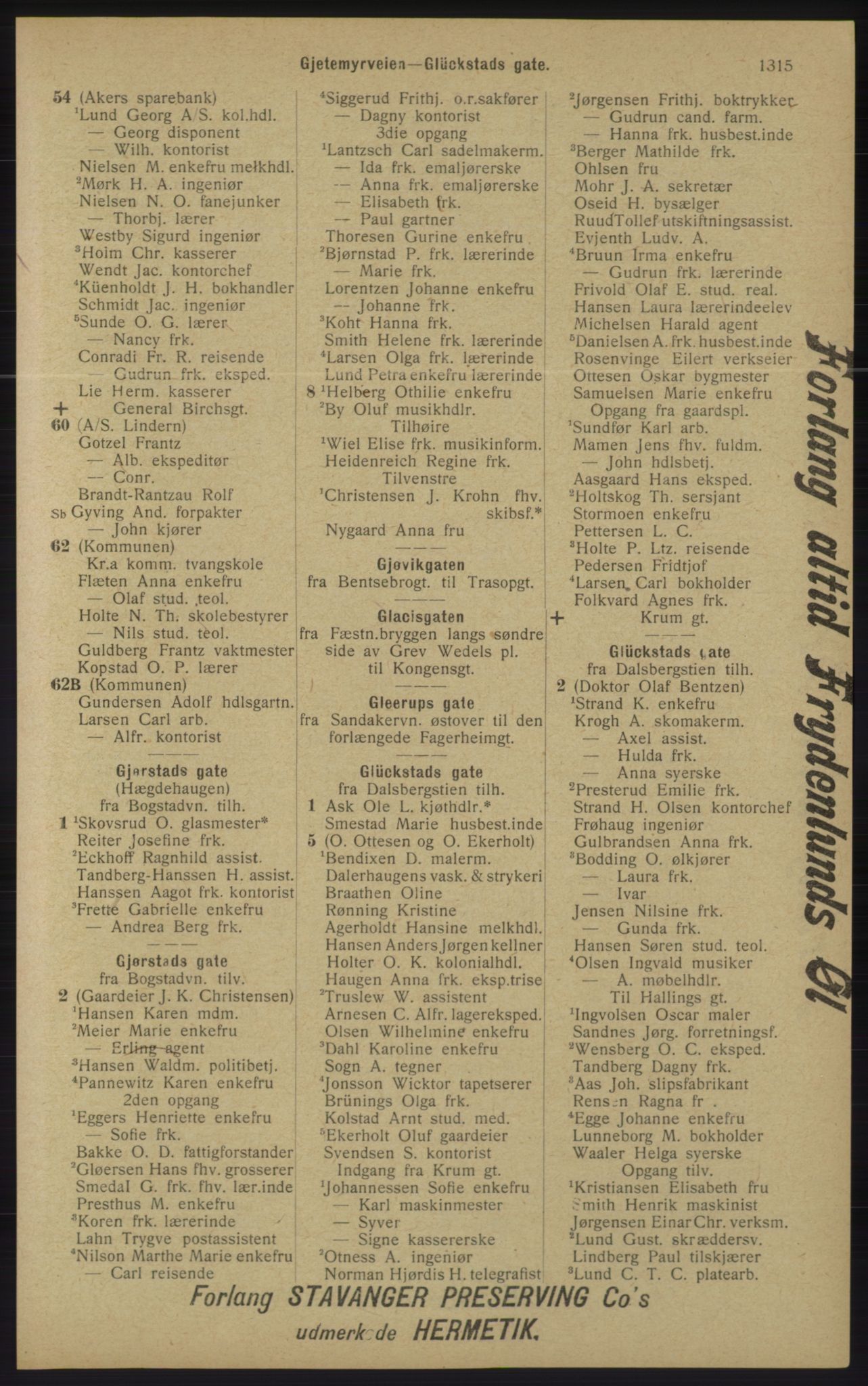 Kristiania/Oslo adressebok, PUBL/-, 1913, p. 1271