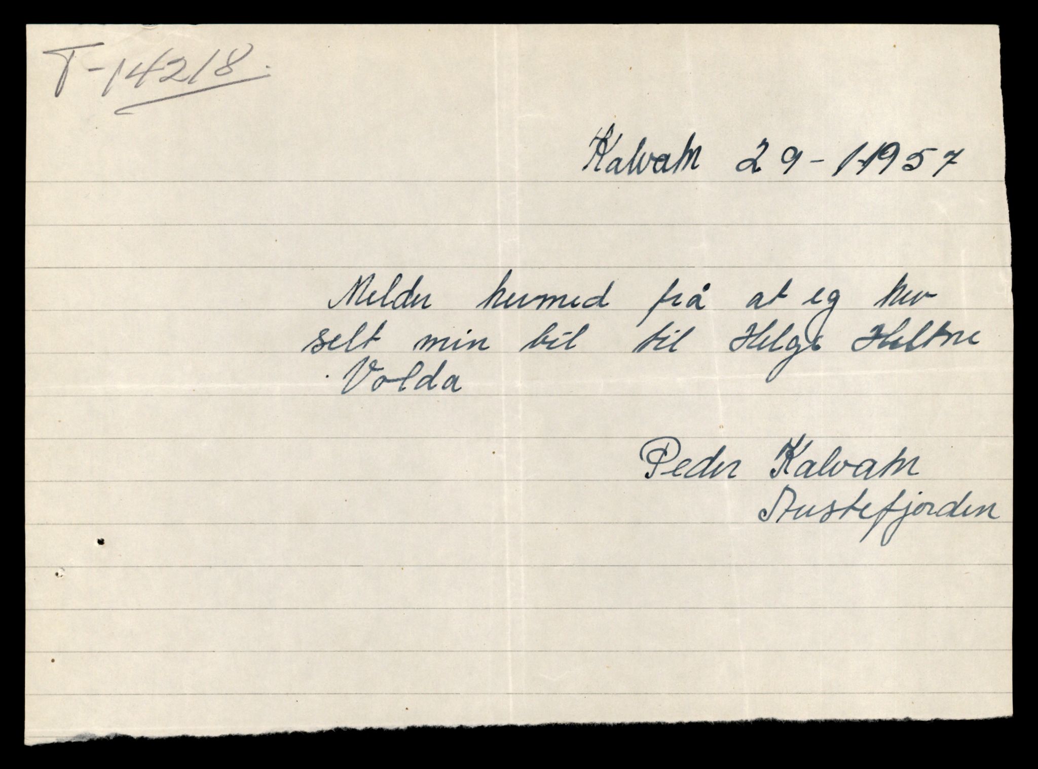 Møre og Romsdal vegkontor - Ålesund trafikkstasjon, AV/SAT-A-4099/F/Fe/L0044: Registreringskort for kjøretøy T 14205 - T 14319, 1927-1998, p. 480