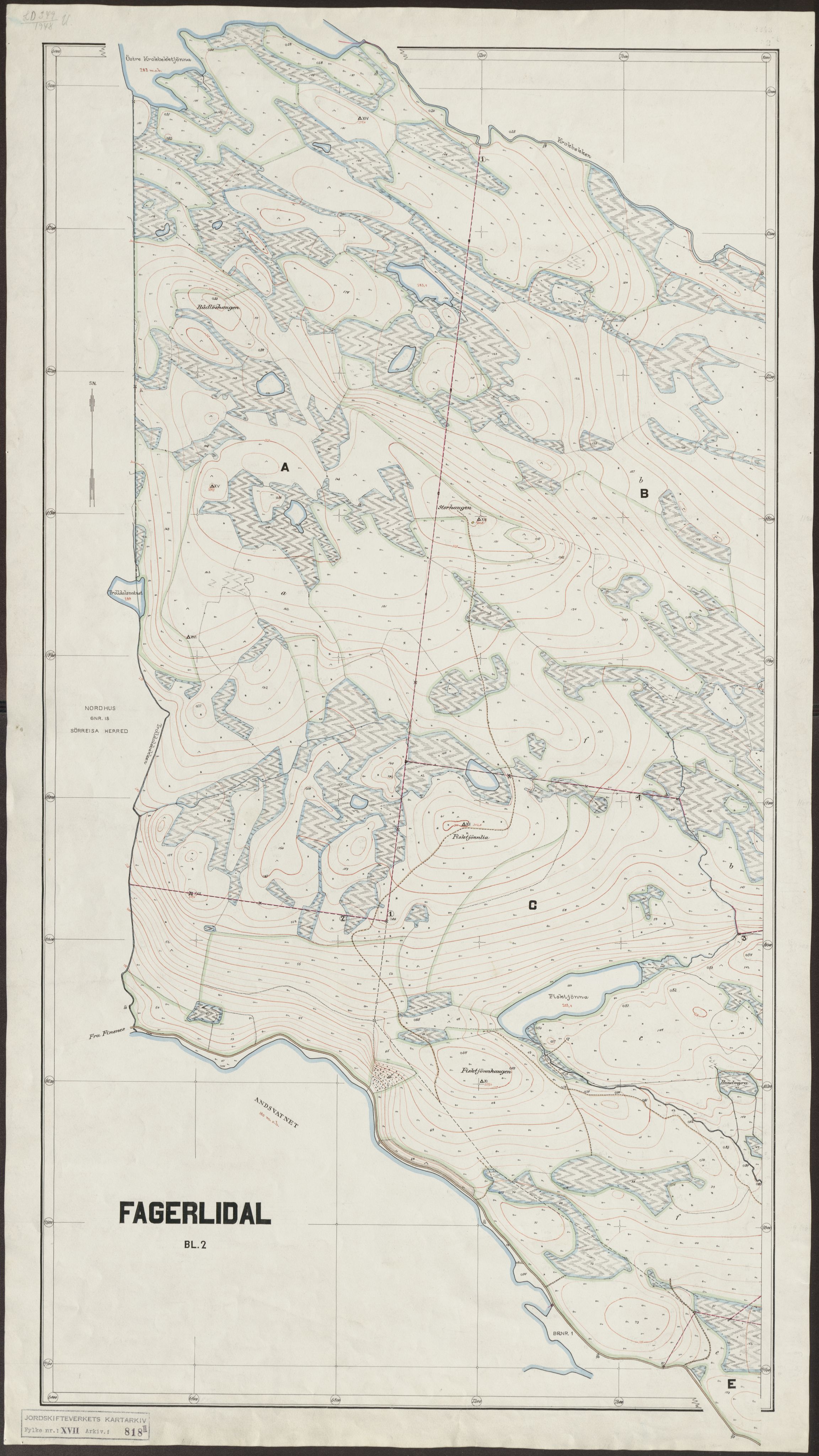 Jordskifteverkets kartarkiv, RA/S-3929/T, 1859-1988, p. 969