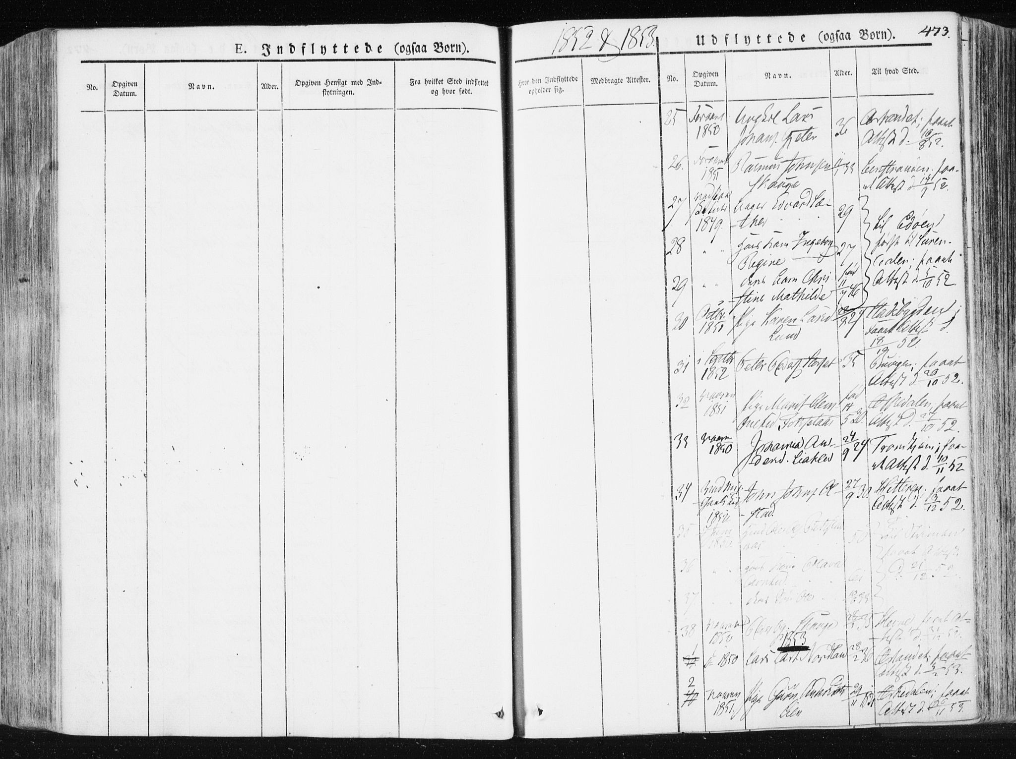 Ministerialprotokoller, klokkerbøker og fødselsregistre - Sør-Trøndelag, SAT/A-1456/665/L0771: Parish register (official) no. 665A06, 1830-1856, p. 473
