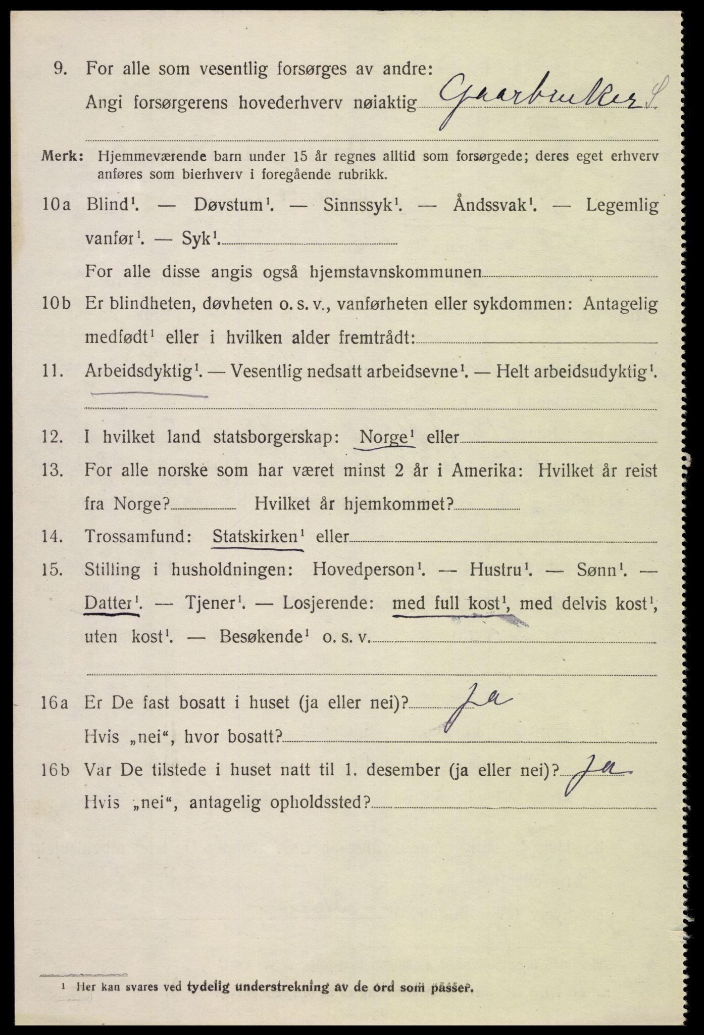 SAK, 1920 census for Konsmo, 1920, p. 1241