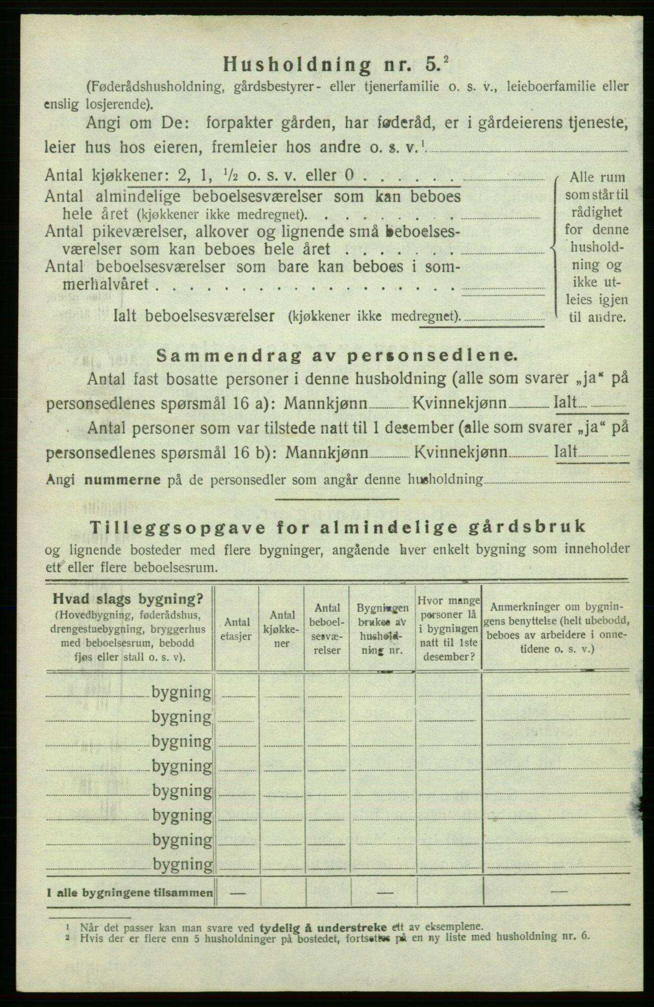 SAB, 1920 census for Kvinnherad, 1920, p. 1109