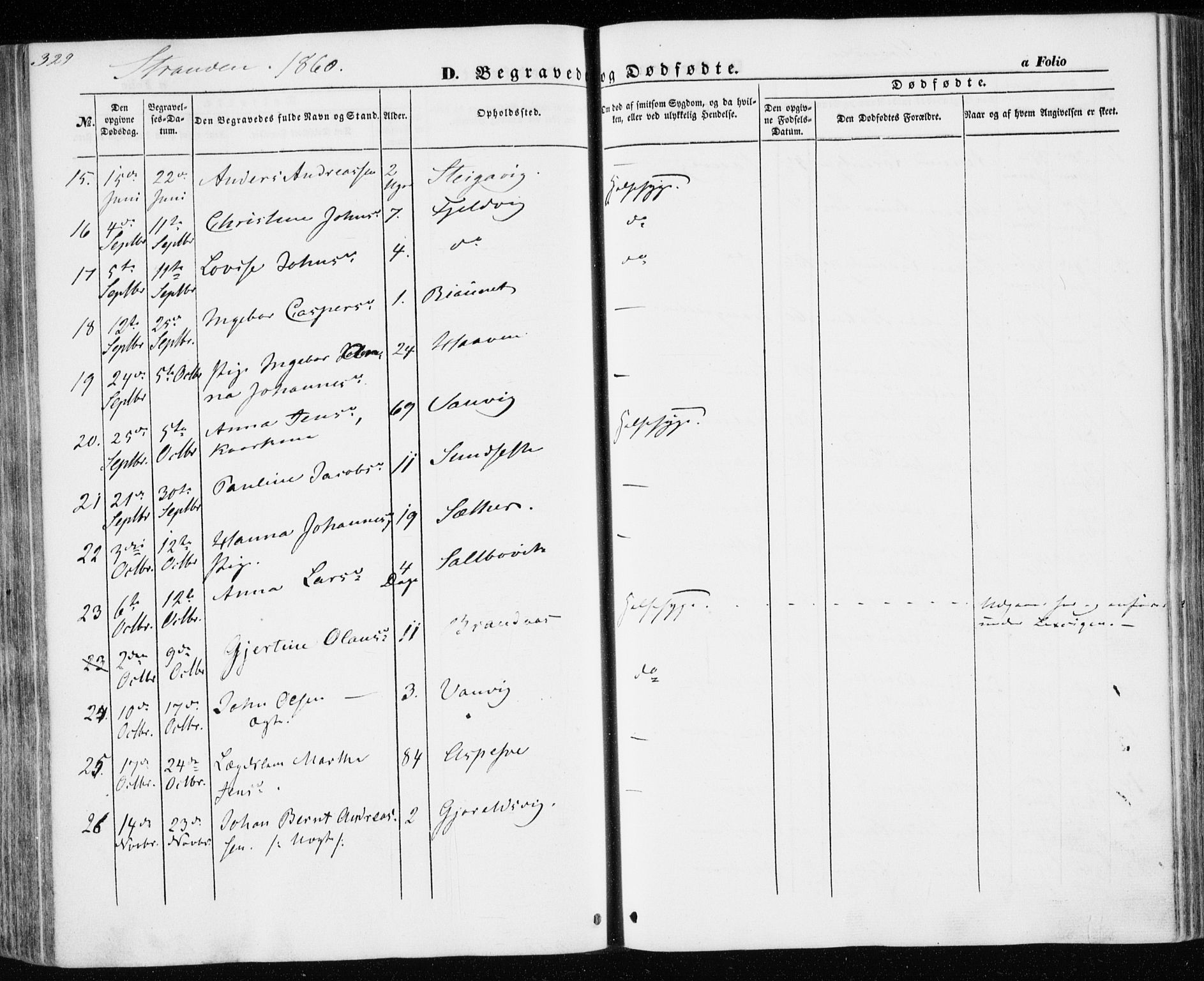 Ministerialprotokoller, klokkerbøker og fødselsregistre - Nord-Trøndelag, AV/SAT-A-1458/701/L0008: Parish register (official) no. 701A08 /2, 1854-1863, p. 329