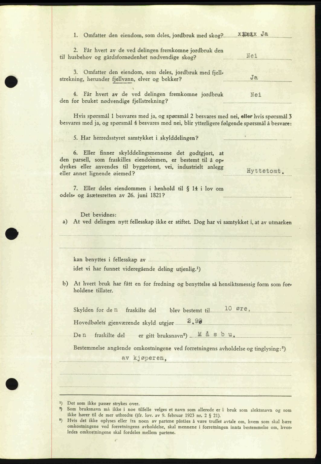 Romsdal sorenskriveri, AV/SAT-A-4149/1/2/2C: Mortgage book no. A14, 1943-1943, Diary no: : 1617/1943