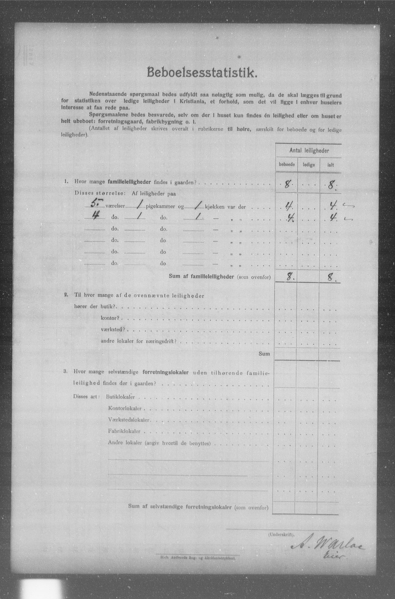 OBA, Municipal Census 1904 for Kristiania, 1904, p. 13422