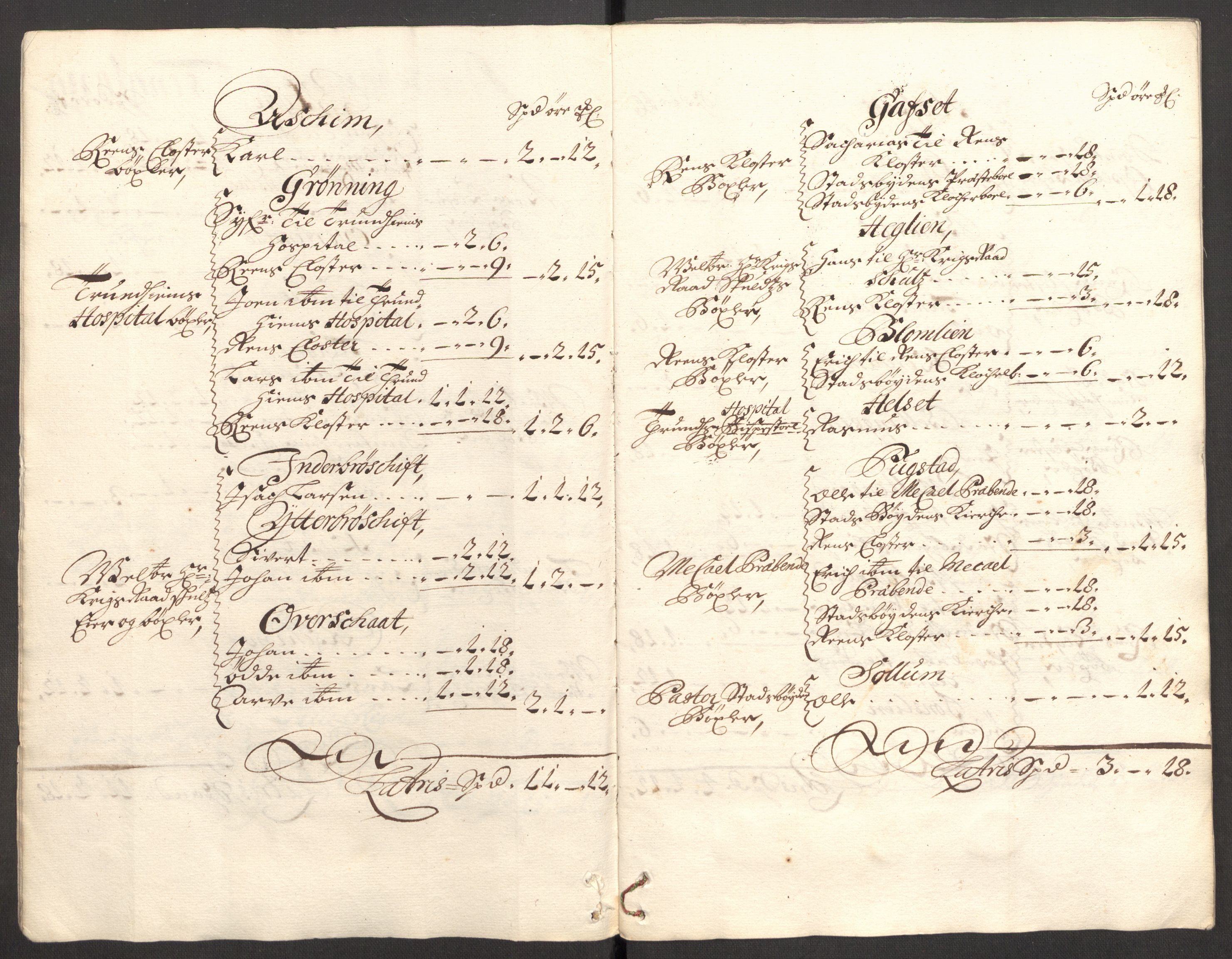 Rentekammeret inntil 1814, Reviderte regnskaper, Fogderegnskap, RA/EA-4092/R57/L3854: Fogderegnskap Fosen, 1700-1701, p. 58