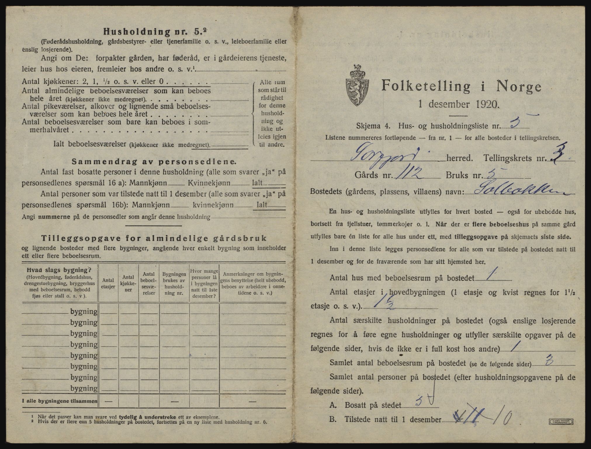 SATØ, 1920 census for Sørfjord, 1920, p. 99