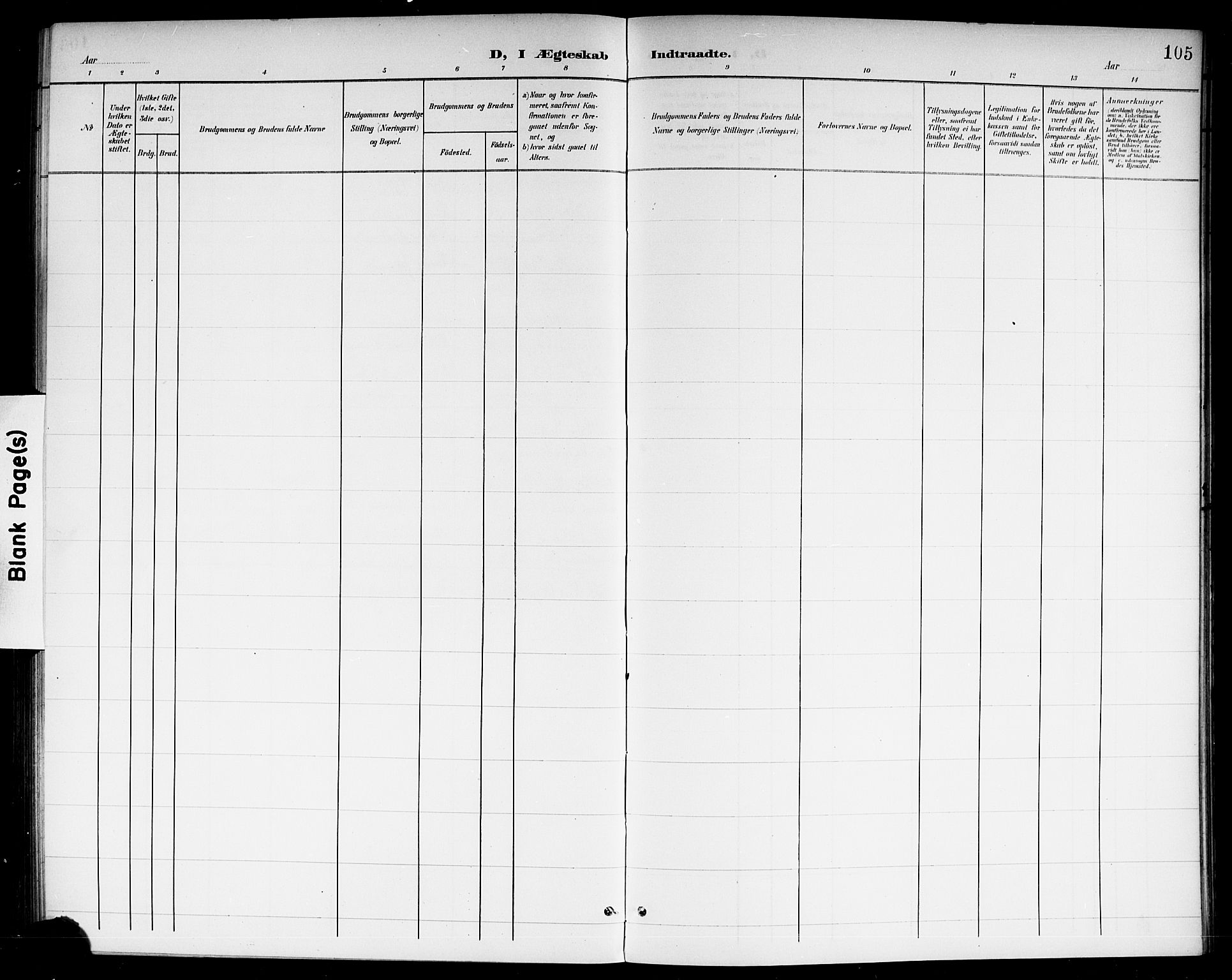 Modum kirkebøker, AV/SAKO-A-234/G/Gc/L0001: Parish register (copy) no. III 1, 1901-1919, p. 105