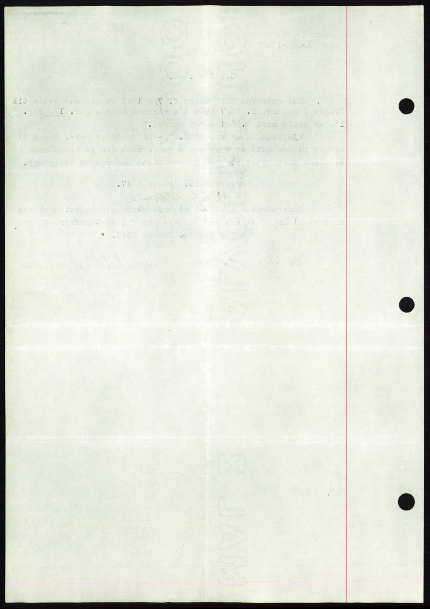 Namdal sorenskriveri, AV/SAT-A-4133/1/2/2C: Mortgage book no. -, 1946-1947, Diary no: : 689/1947