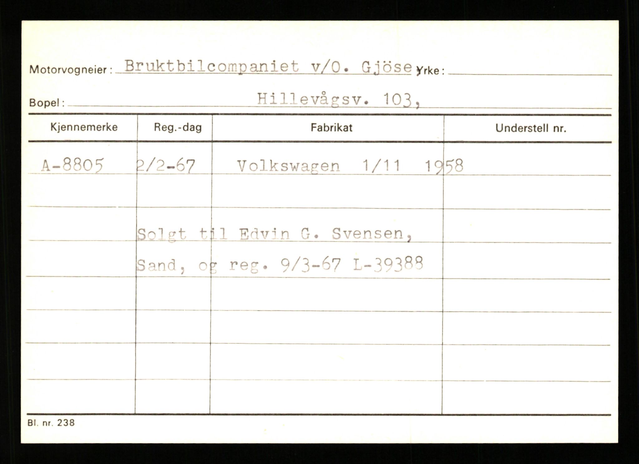 Stavanger trafikkstasjon, SAST/A-101942/0/G/L0002: Registreringsnummer: 5791 - 10405, 1930-1971, p. 1925