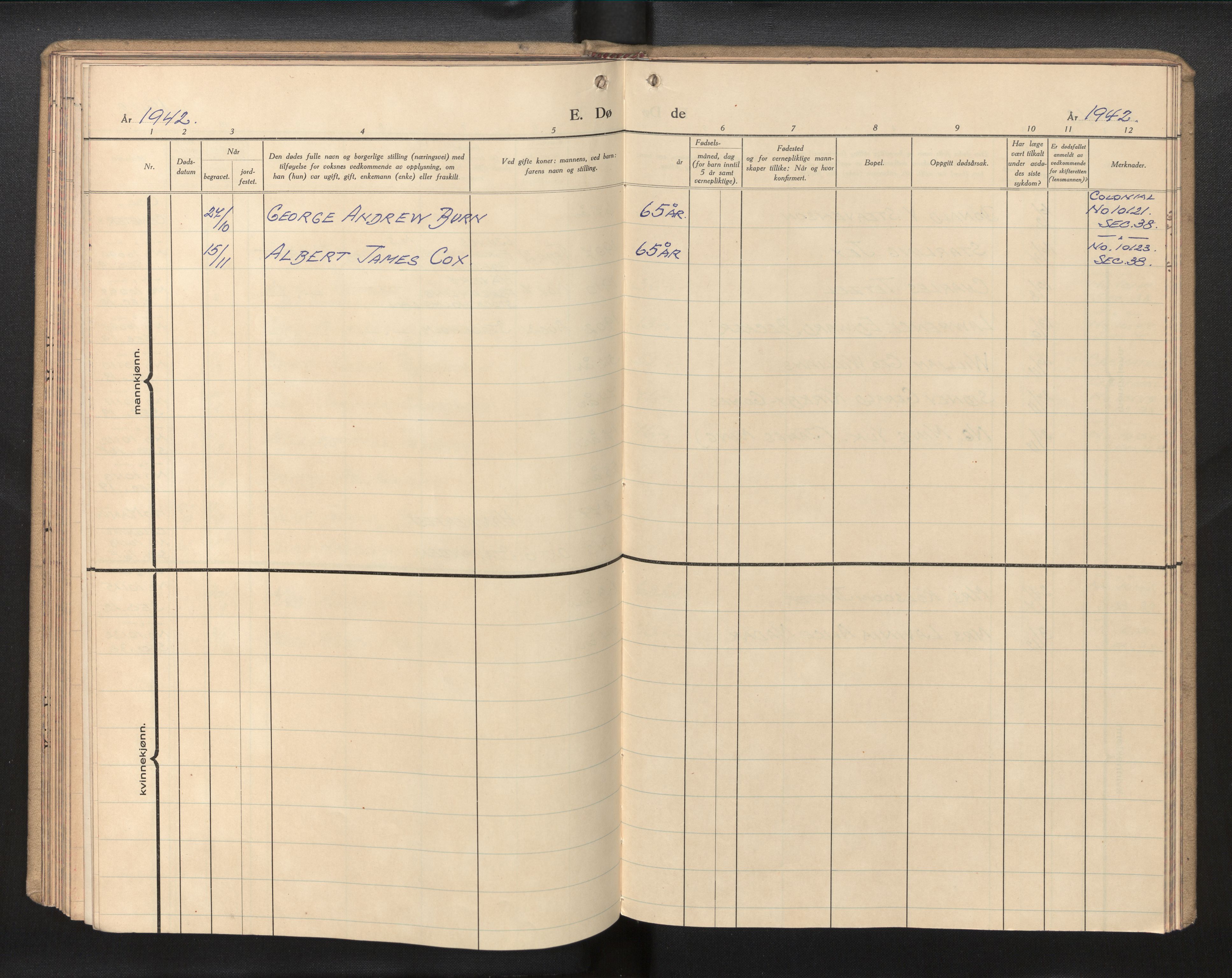 Den norske sjømannsmisjon i utlandet/Kinesiske havner (Shanghai-Hong Kong), AV/SAB-SAB/PA-0120/H/Ha/Haa/L0001: Parish register (official) no. A 1, 1940-1971