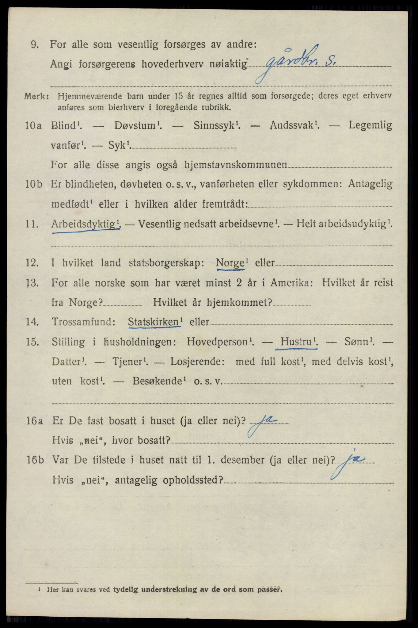 SAO, 1920 census for Ullensaker, 1920, p. 14628