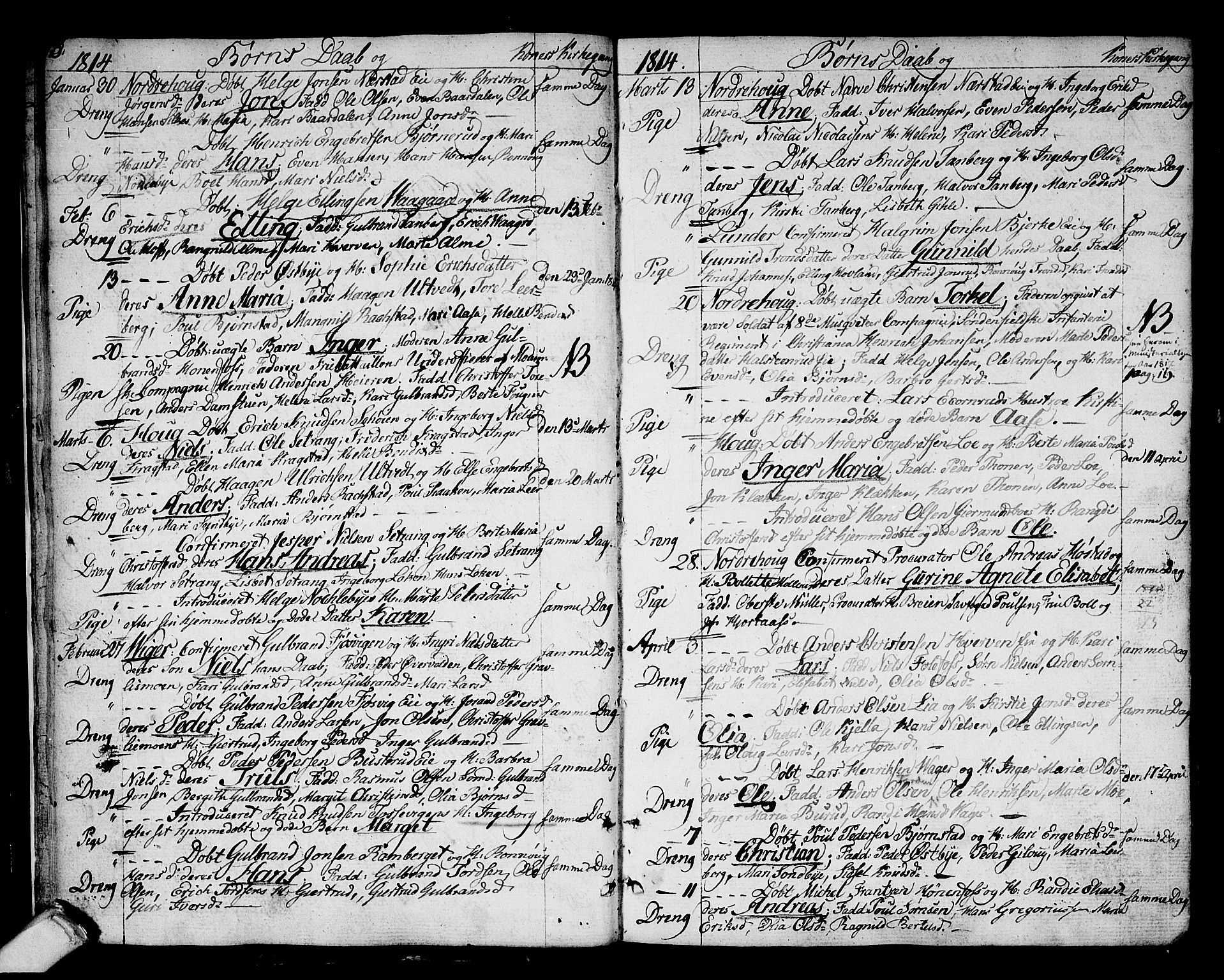 Norderhov kirkebøker, SAKO/A-237/F/Fa/L0007: Parish register (official) no. 7, 1812-1814, p. 15