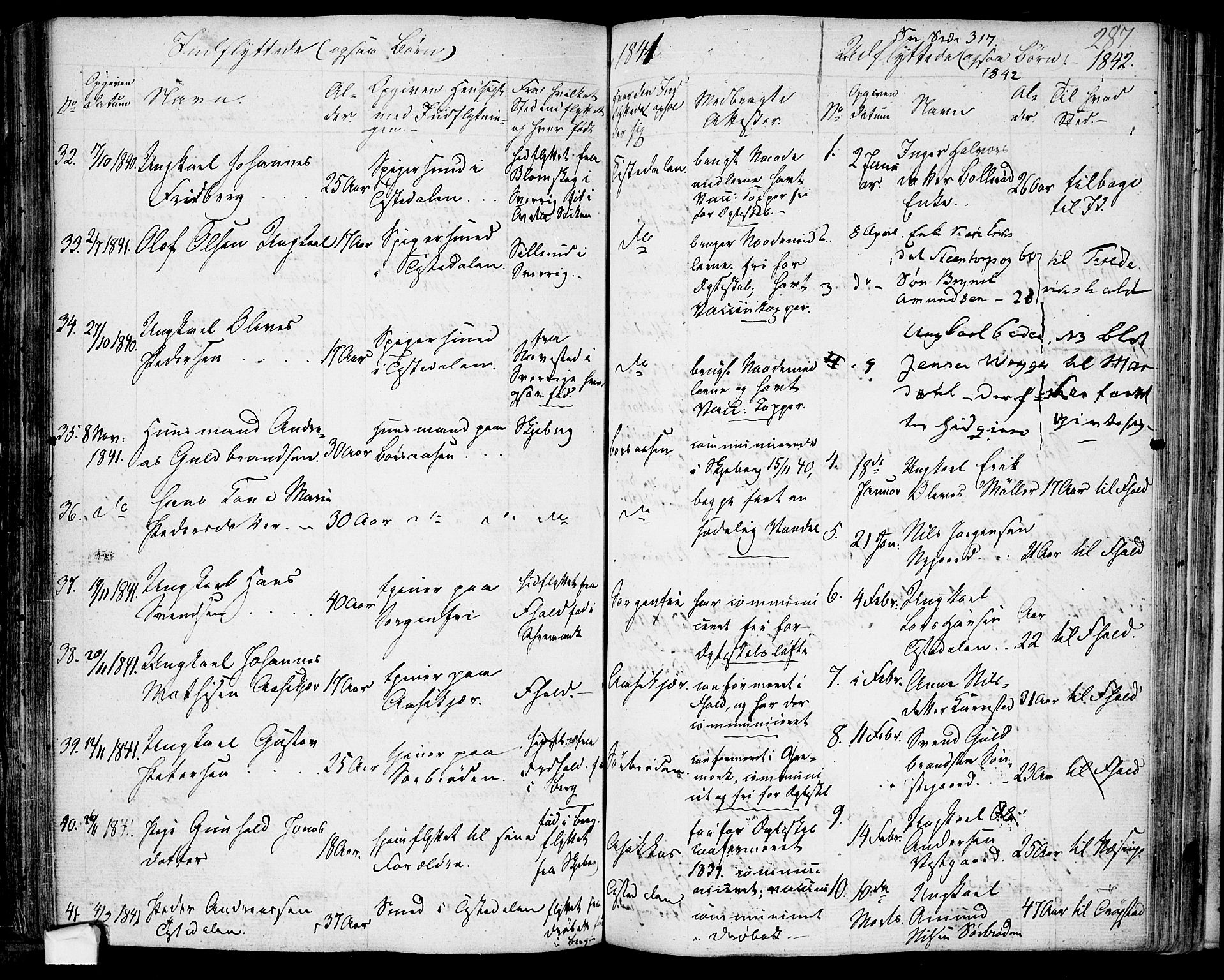 Berg prestekontor Kirkebøker, SAO/A-10902/F/Fa/L0003: Parish register (official) no. I 3, 1832-1842, p. 287