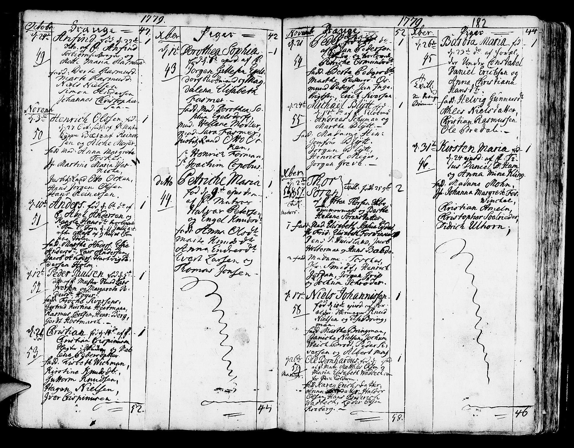 Korskirken sokneprestembete, SAB/A-76101/H/Haa/L0005: Parish register (official) no. A 5, 1751-1789, p. 182