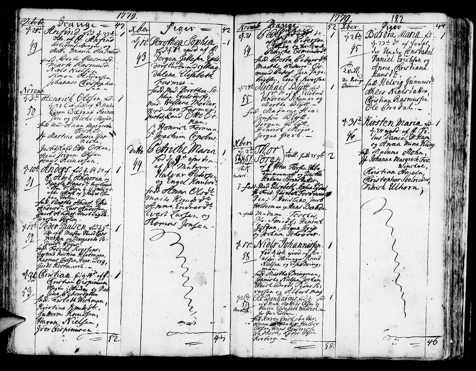 Korskirken sokneprestembete, AV/SAB-A-76101/H/Haa/L0005: Parish register (official) no. A 5, 1751-1789, p. 182